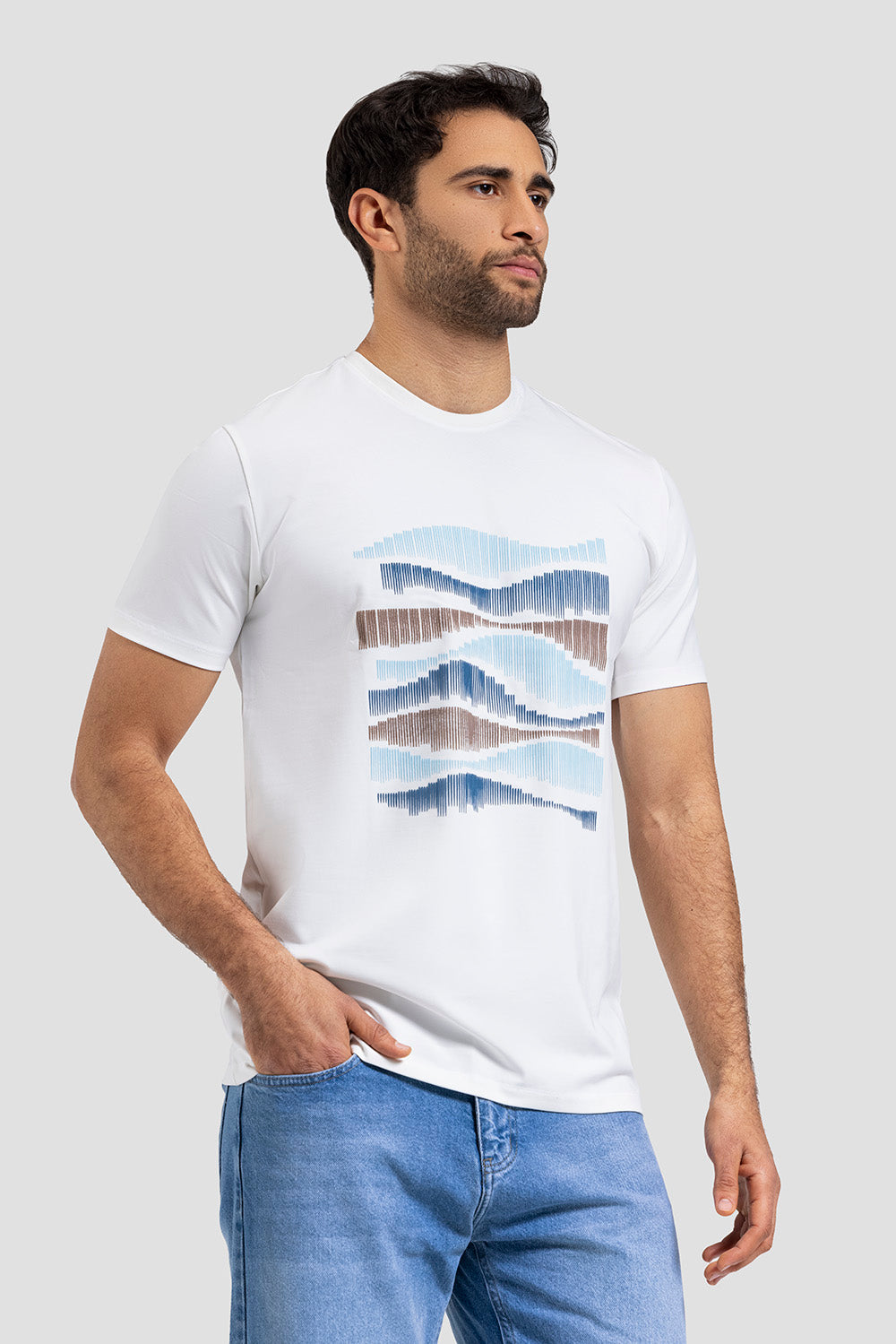 Crew Neck Printed T-shirt