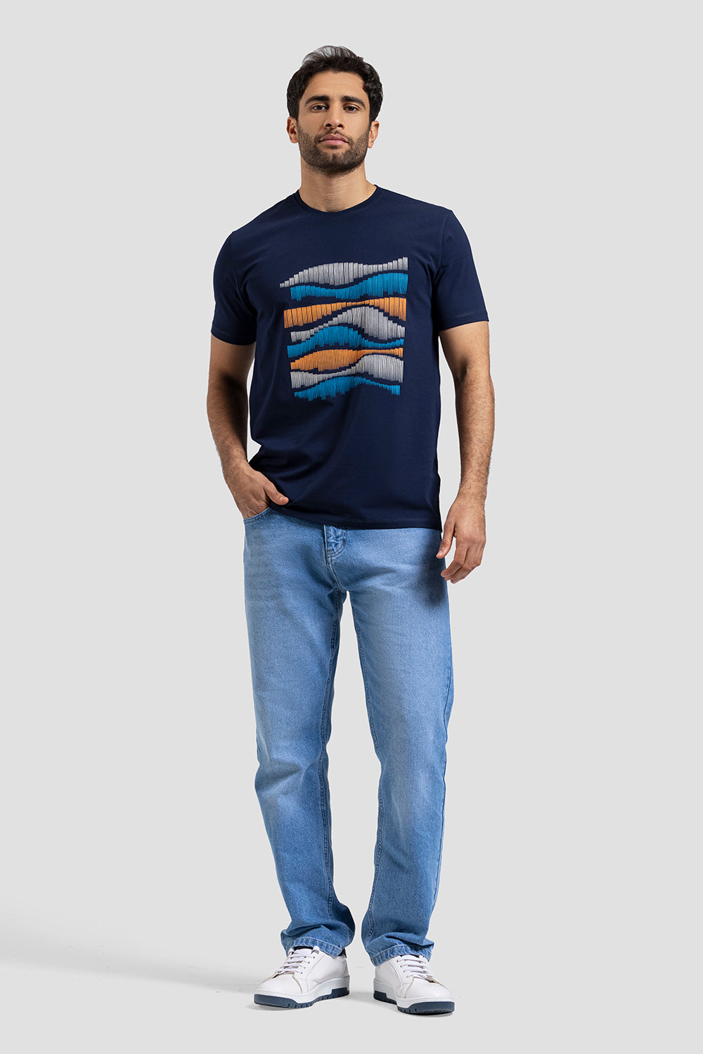 Crew Neck Printed T-shirt