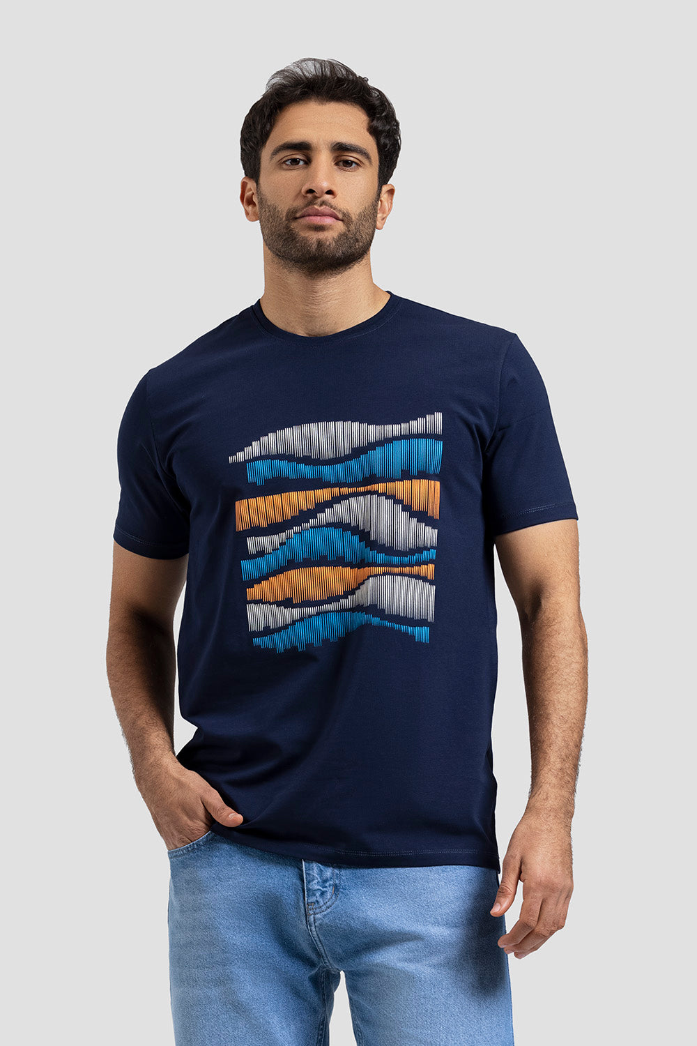 Crew Neck Printed T-shirt