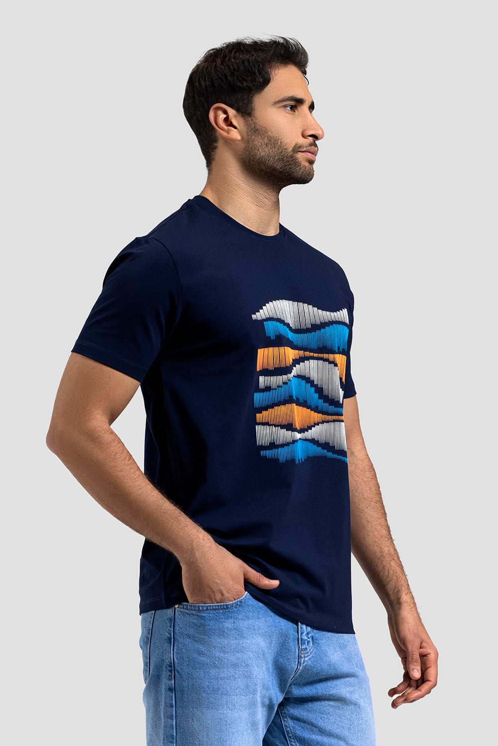 Crew Neck Printed T-shirt