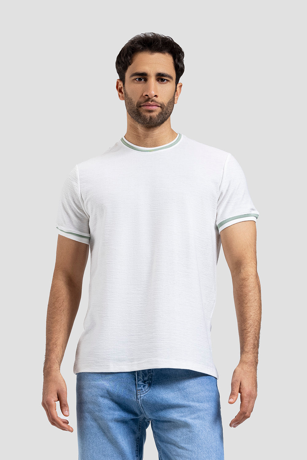 Crew Neck Knitted T-shirt