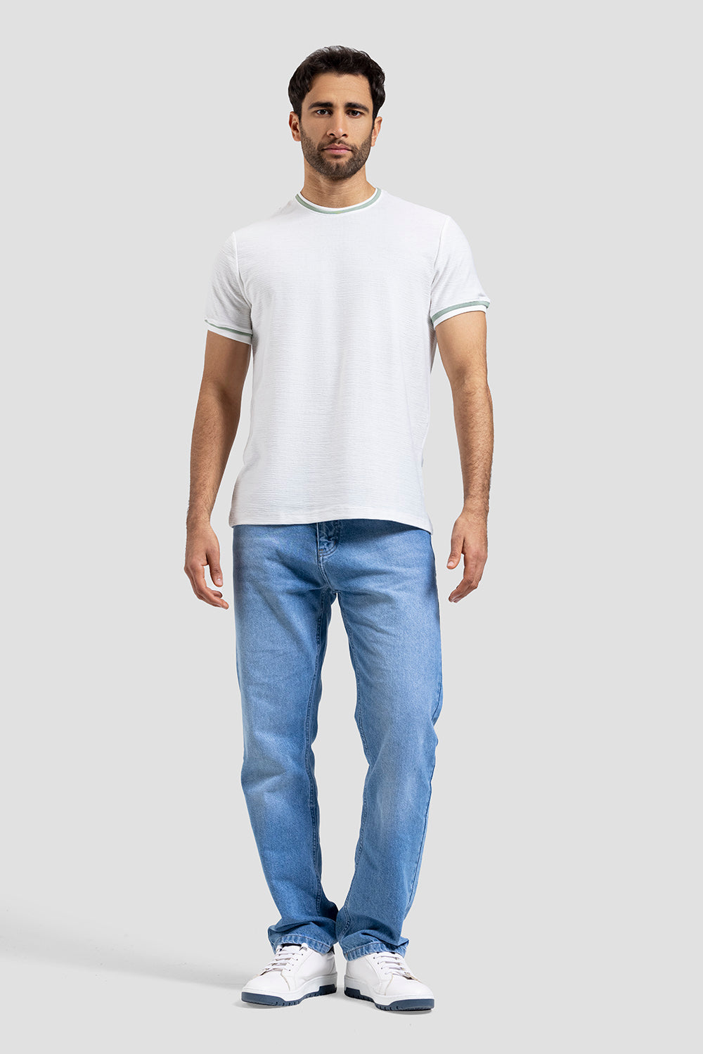 Crew Neck Knitted T-shirt