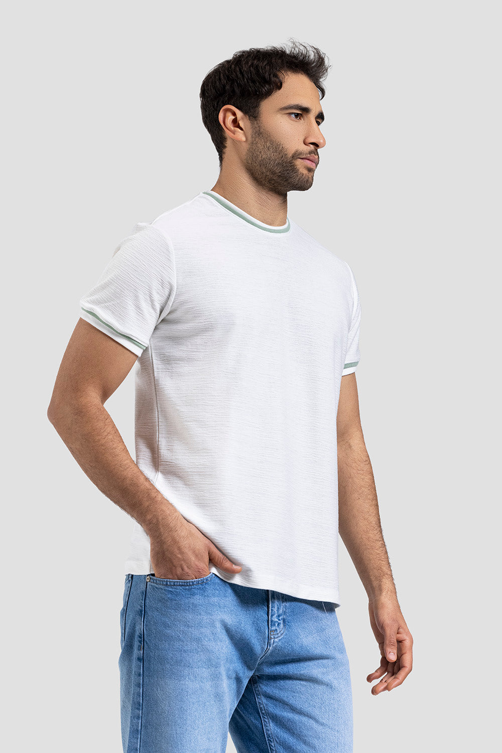 Crew Neck Knitted T-shirt