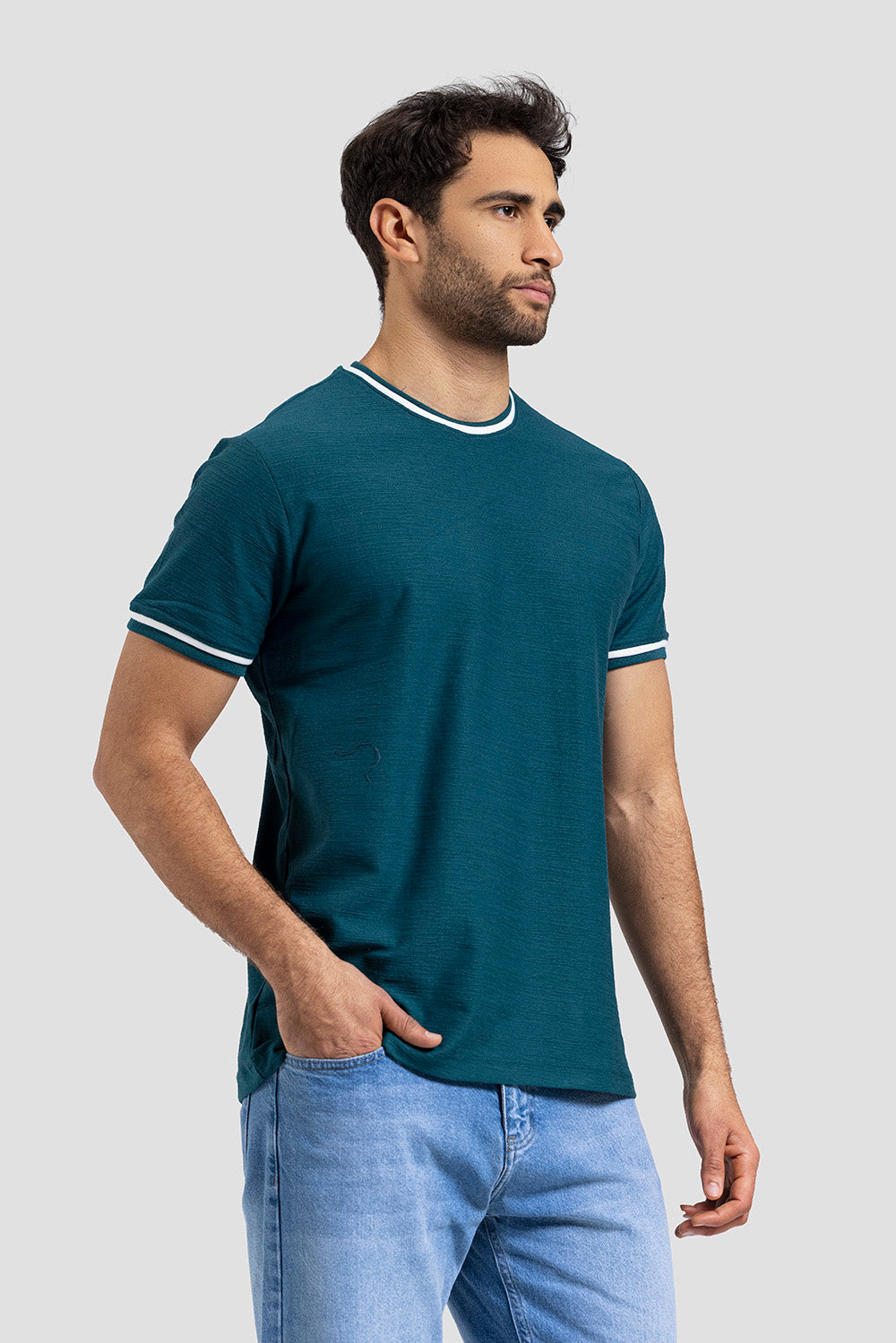 Crew Neck Knitted T-shirt