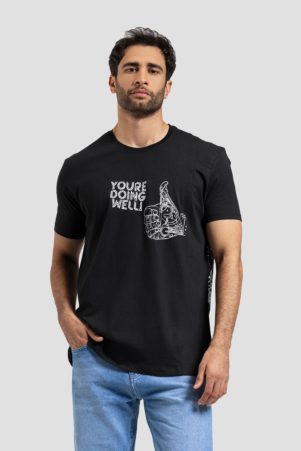 Crew Neck Printed T-shirt
