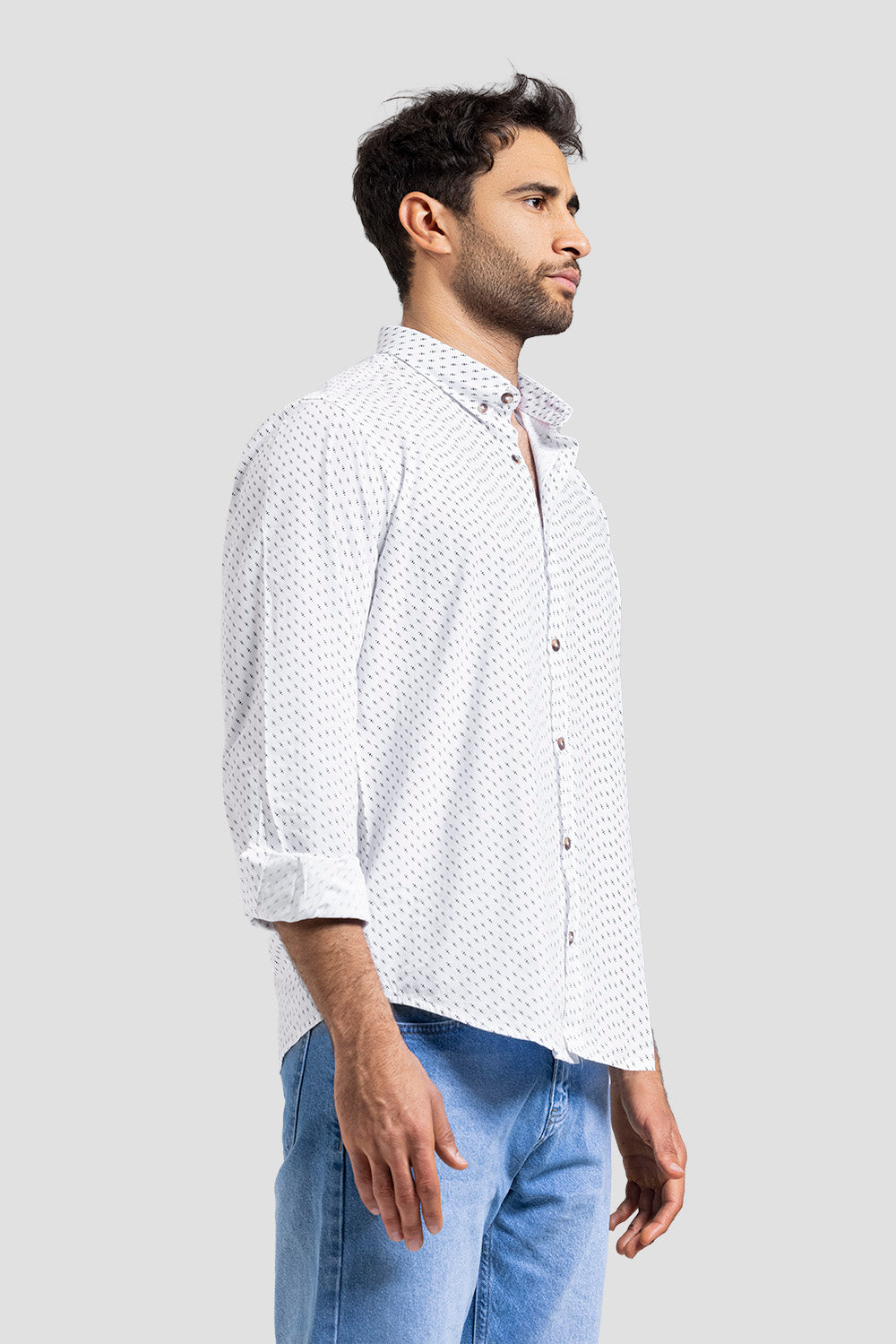 slim fit printed shirt