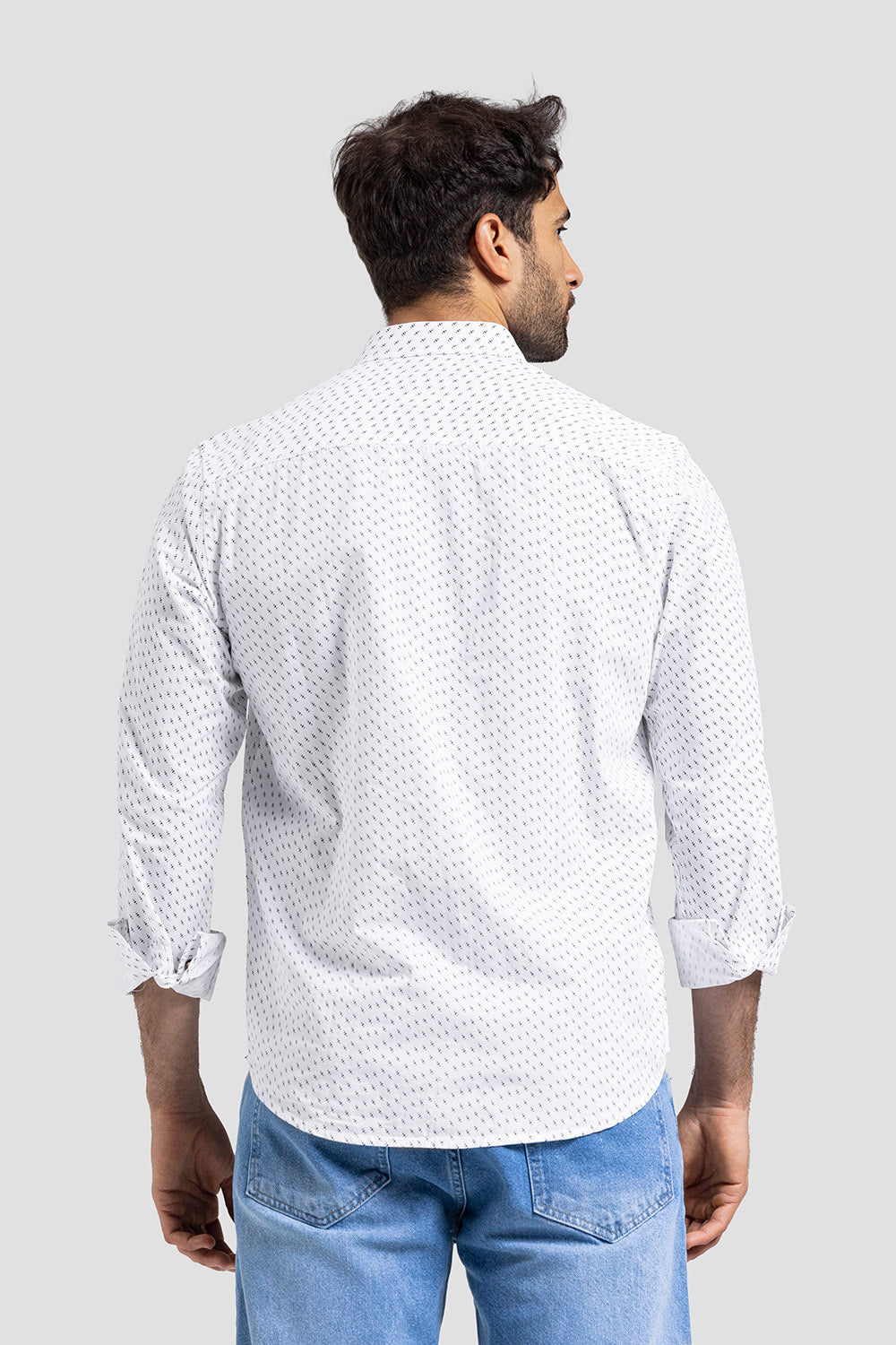 slim fit printed shirt