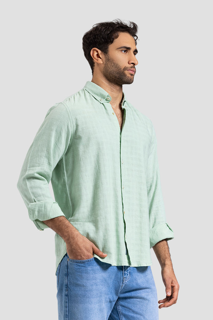 Slim Fit Solid Shirt