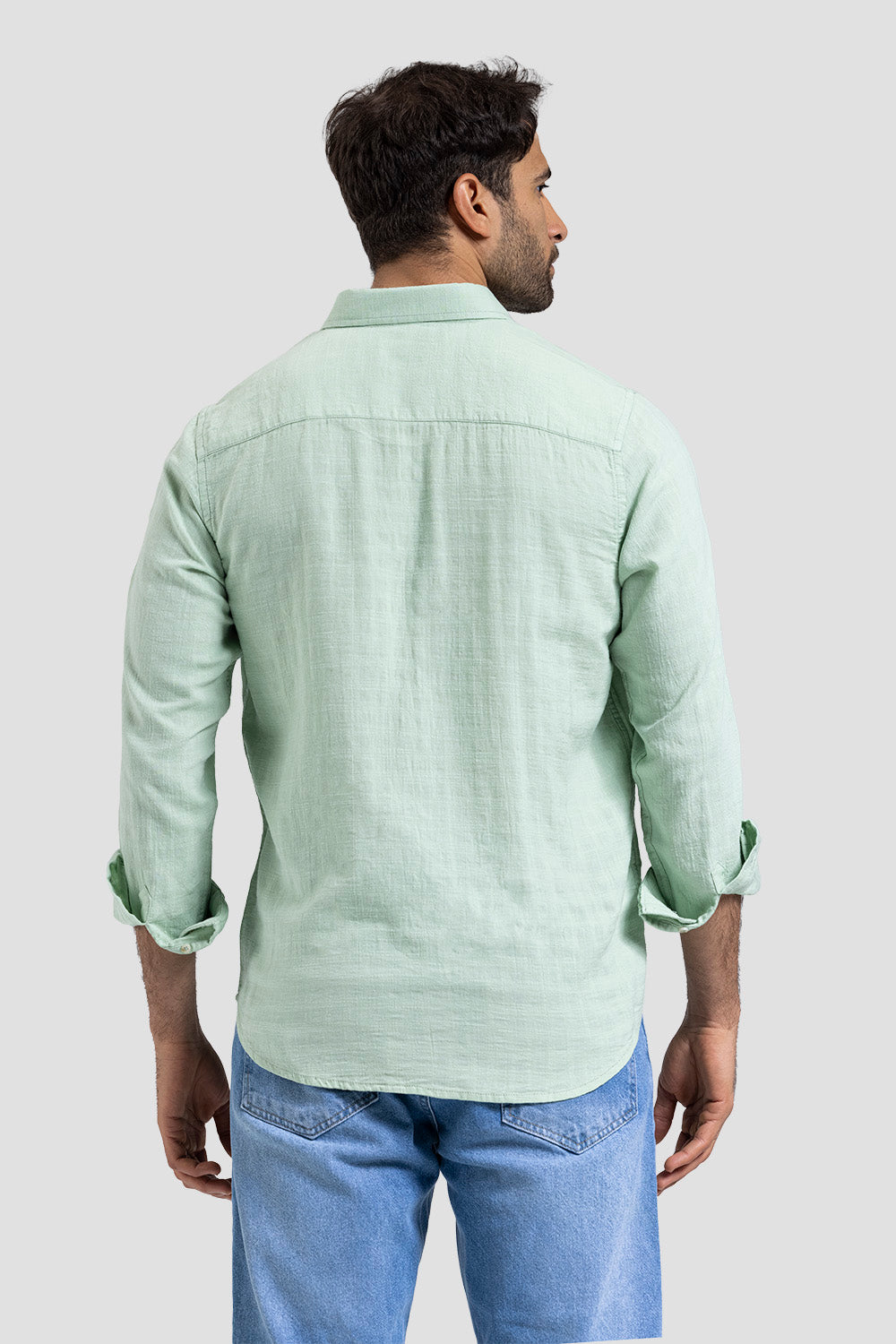 Slim Fit Solid Shirt