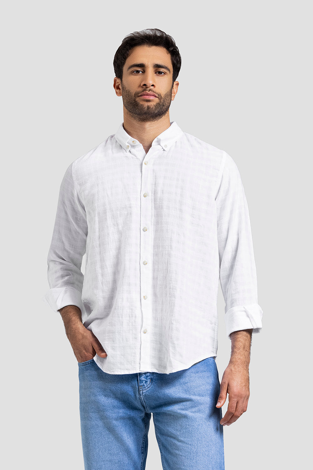 Slim Fit Solid Shirt