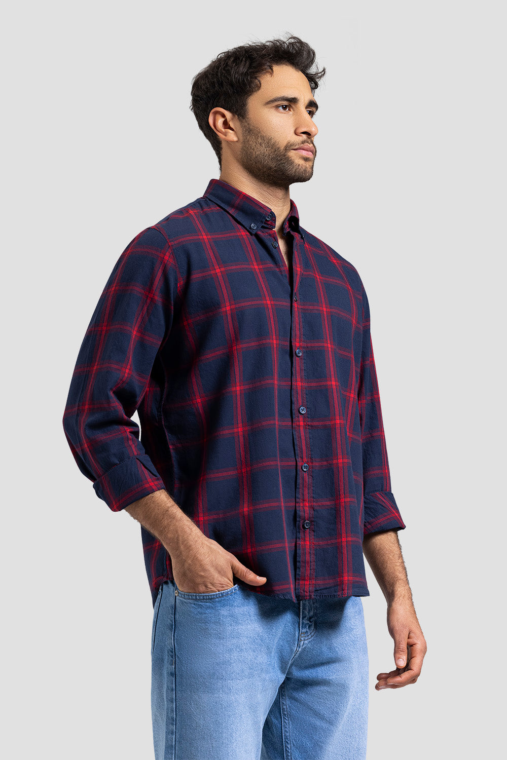 Slim Fit Checked Shirt