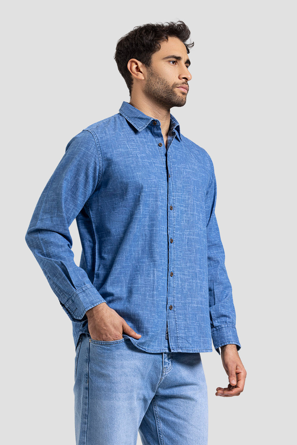 Slim Fit Denim Shirt