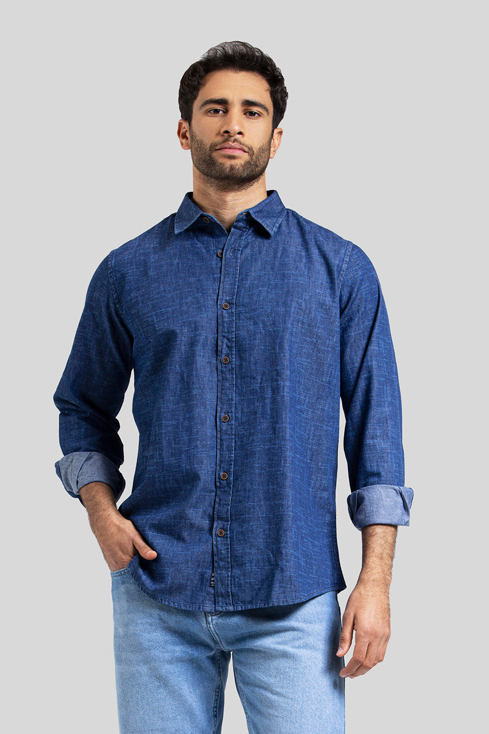 Slim Fit Denim Shirt