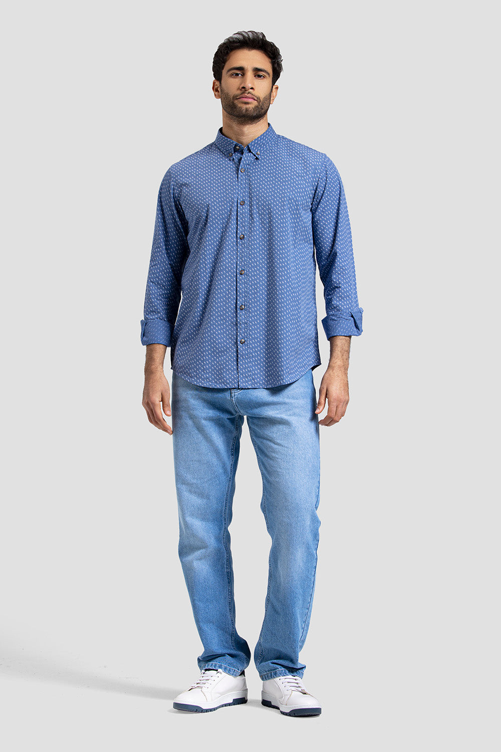 slim fit printed shirt