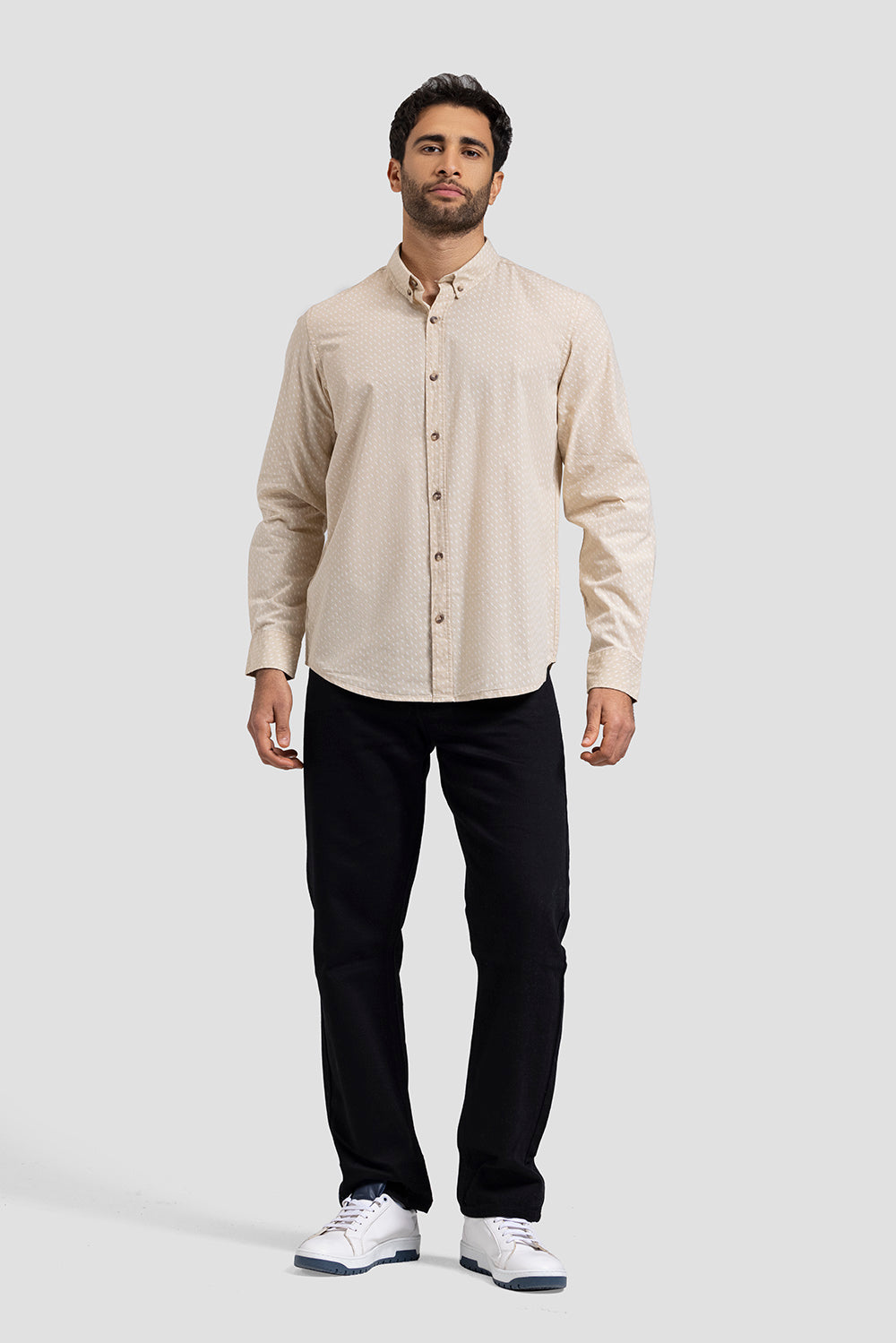 slim fit printed shirt