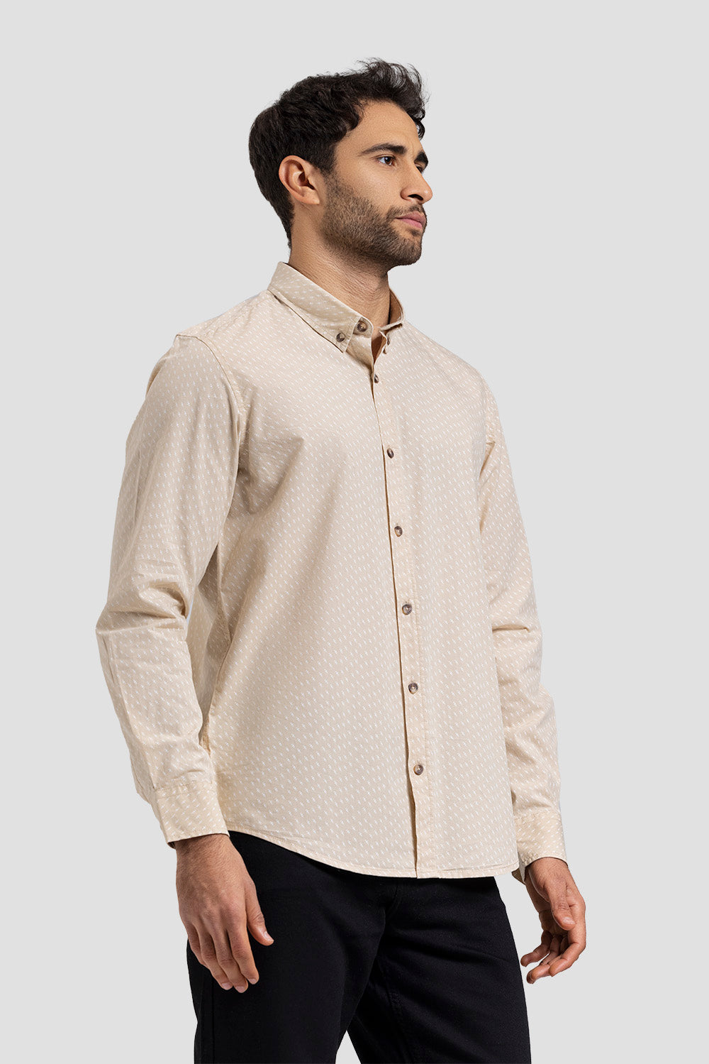 slim fit printed shirt