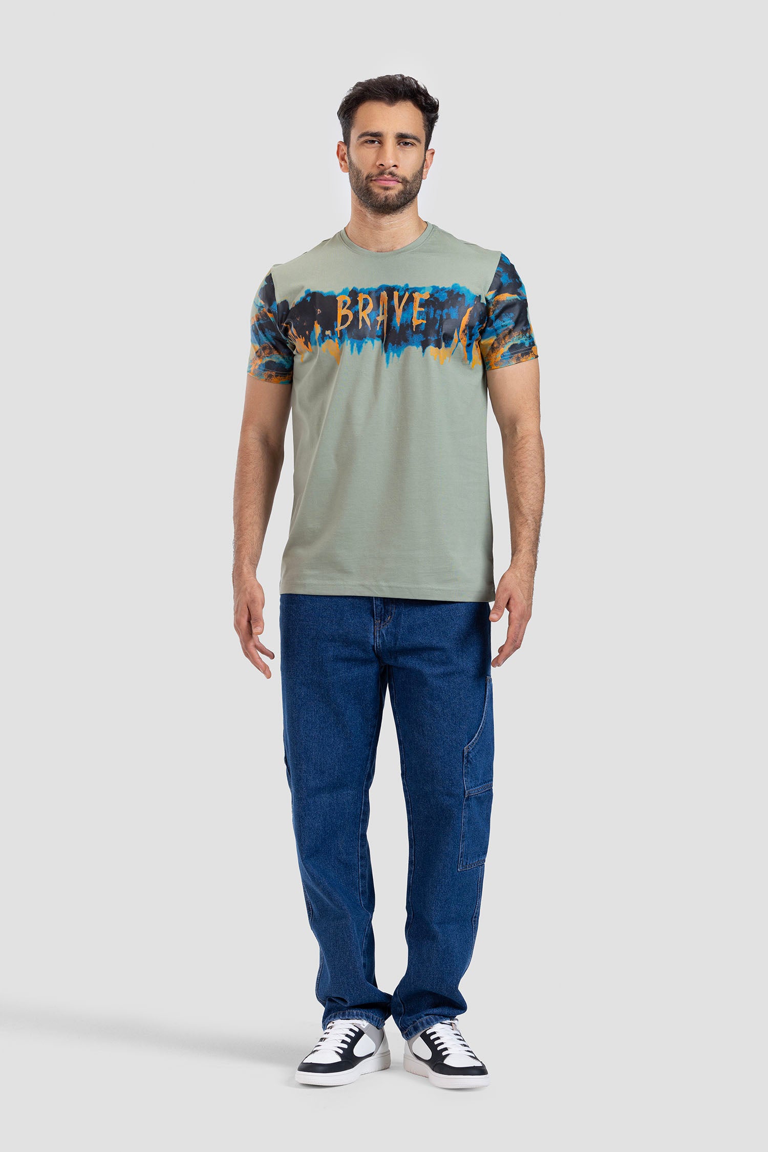 Crew Neck Printed T-shirt