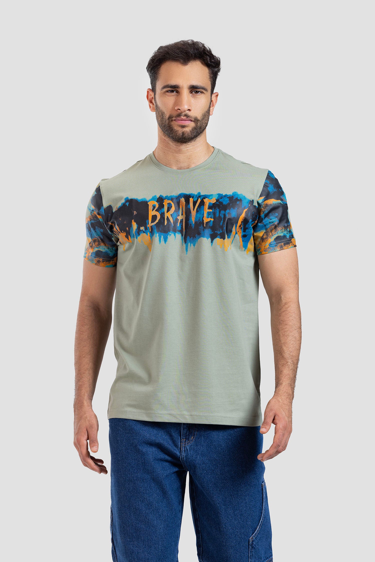 Crew Neck Printed T-shirt