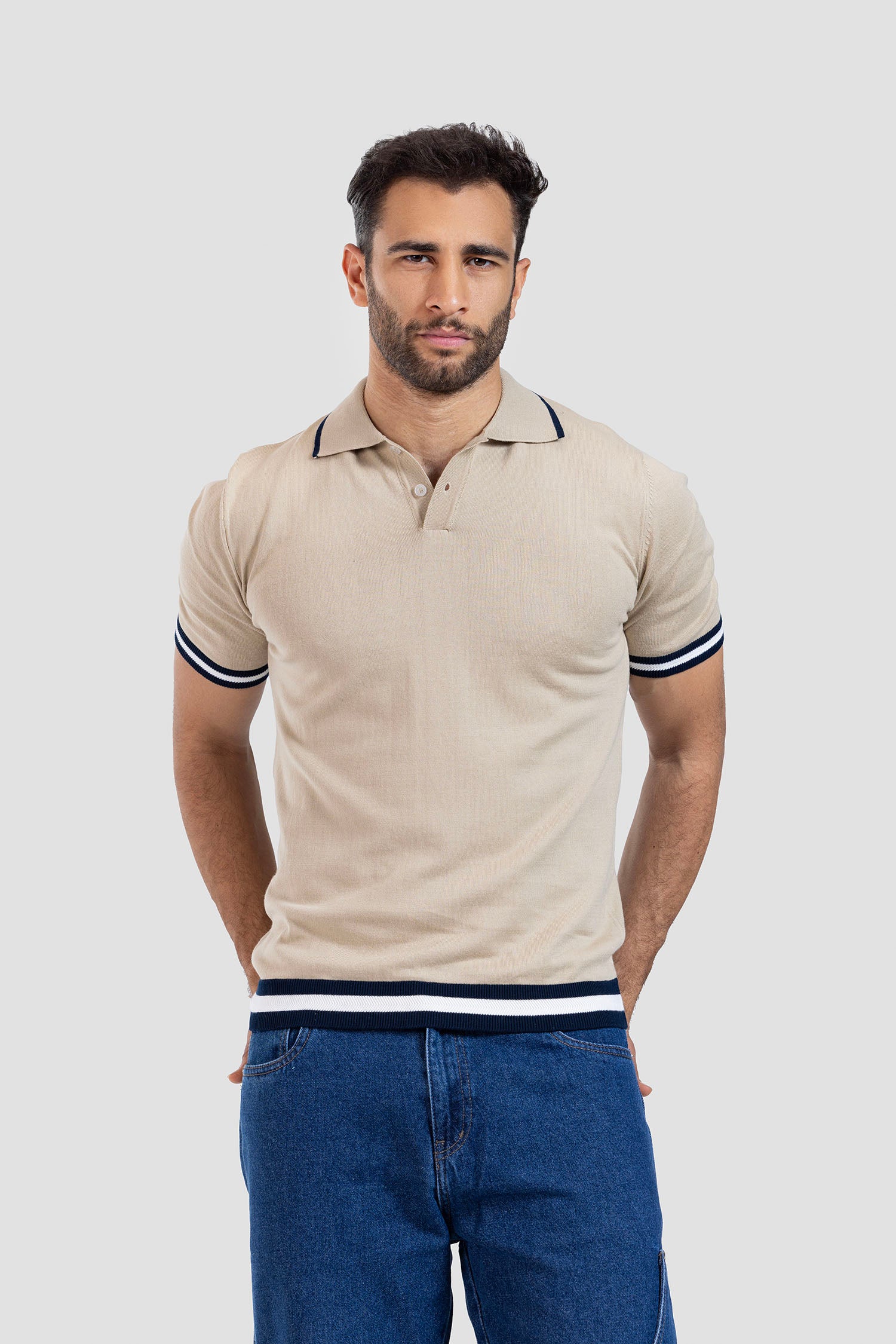Knitted Polo Shirt