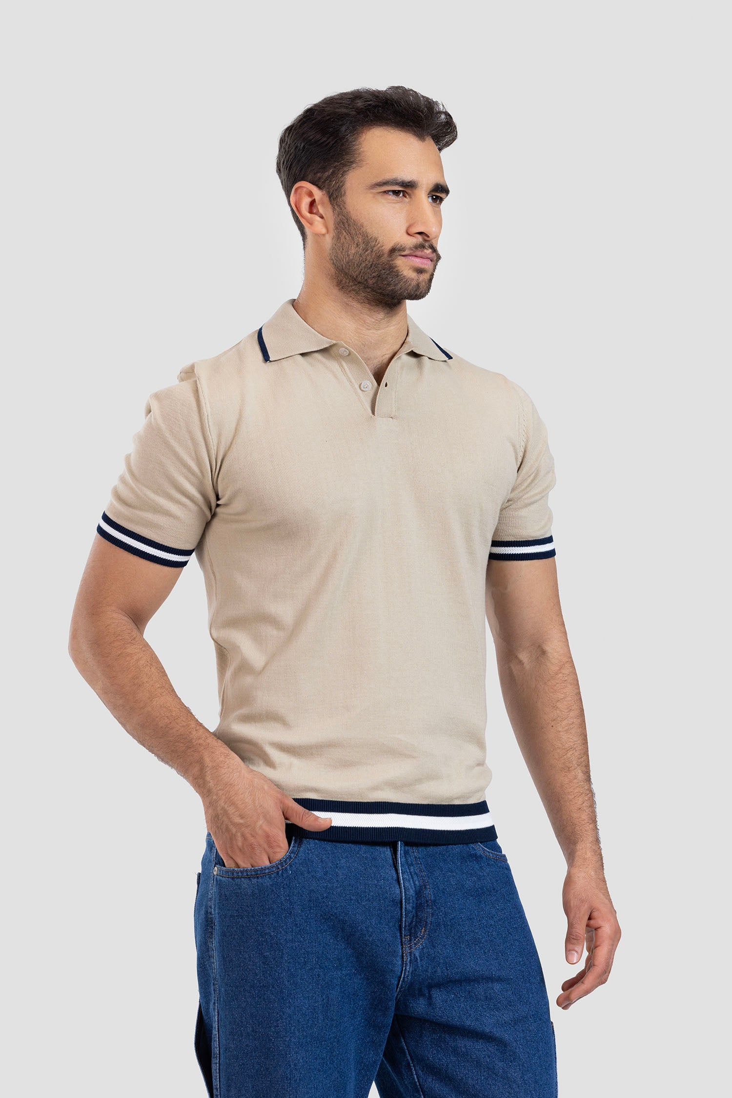 Knitted Polo Shirt