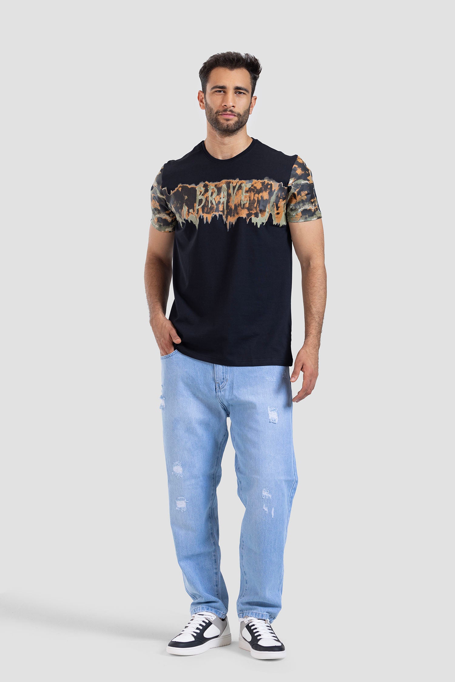 Crew Neck Printed T-shirt