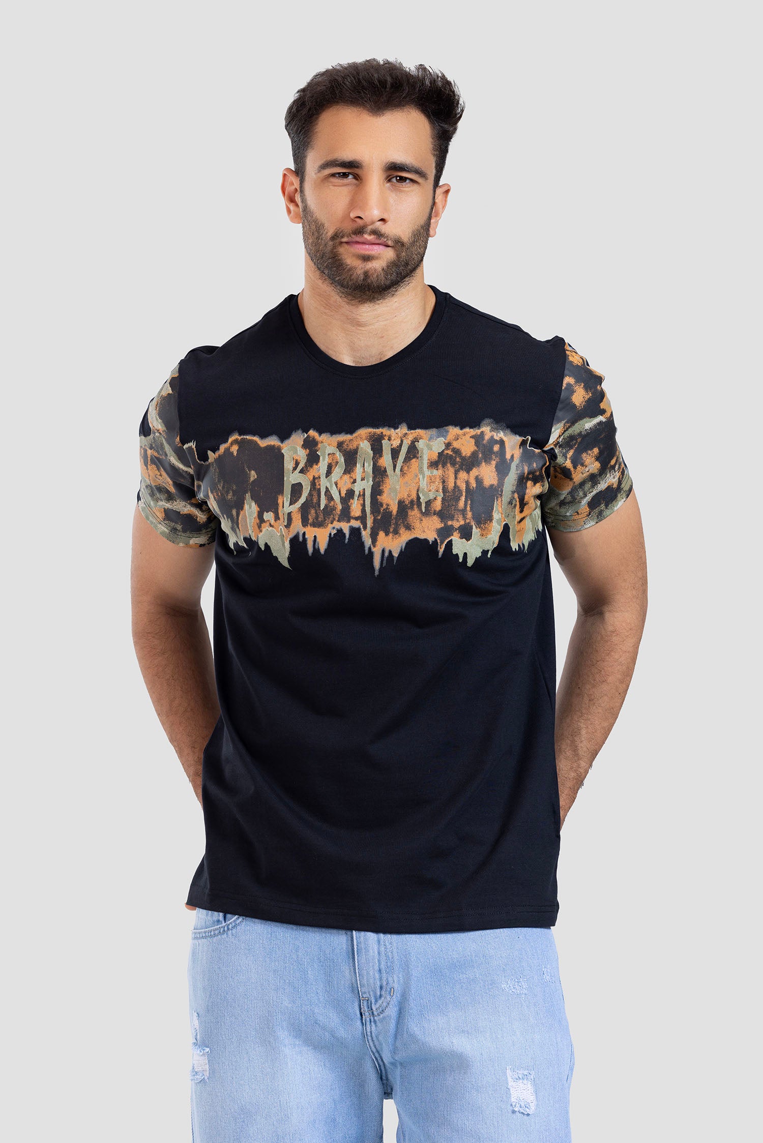 Crew Neck Printed T-shirt