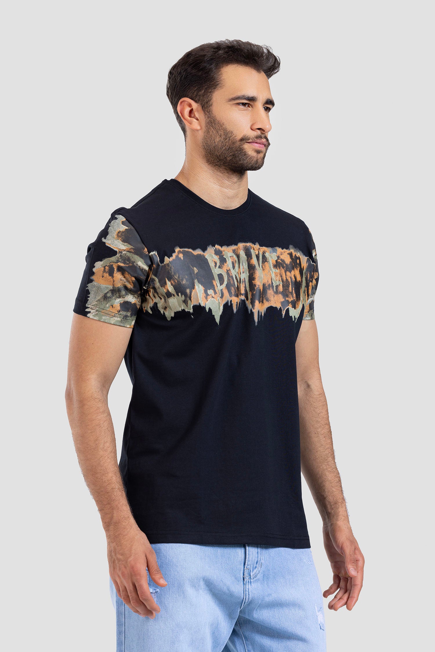 Crew Neck Printed T-shirt