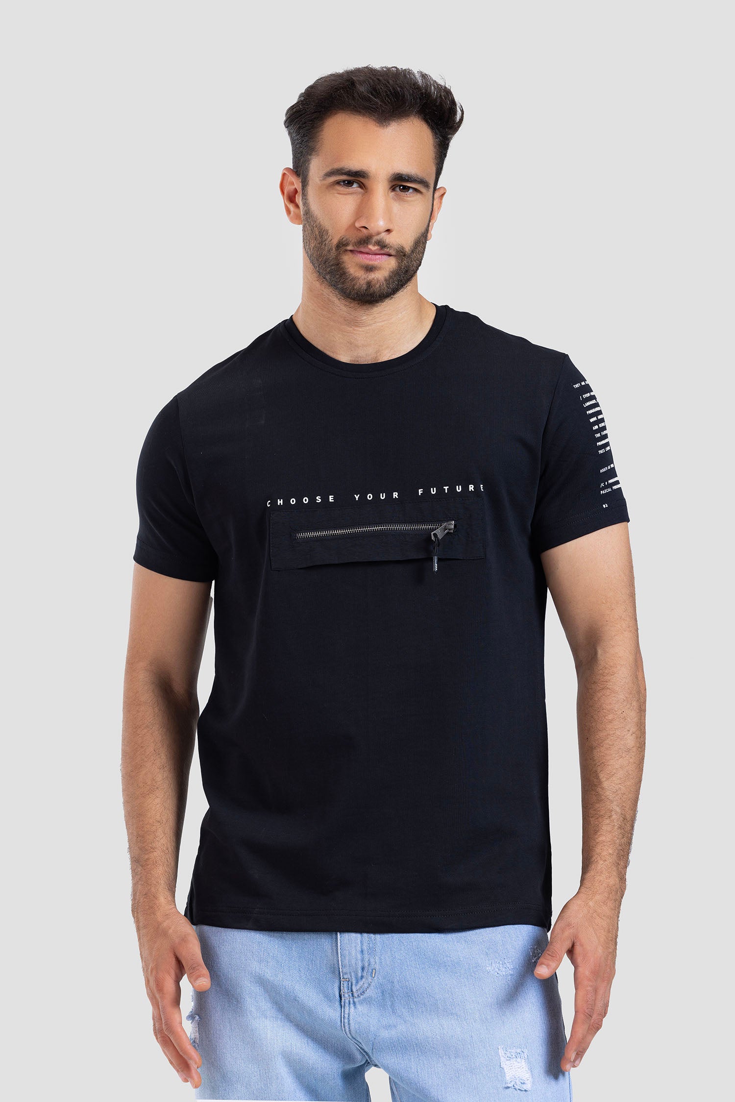 Crew Neck Printed T-shirt