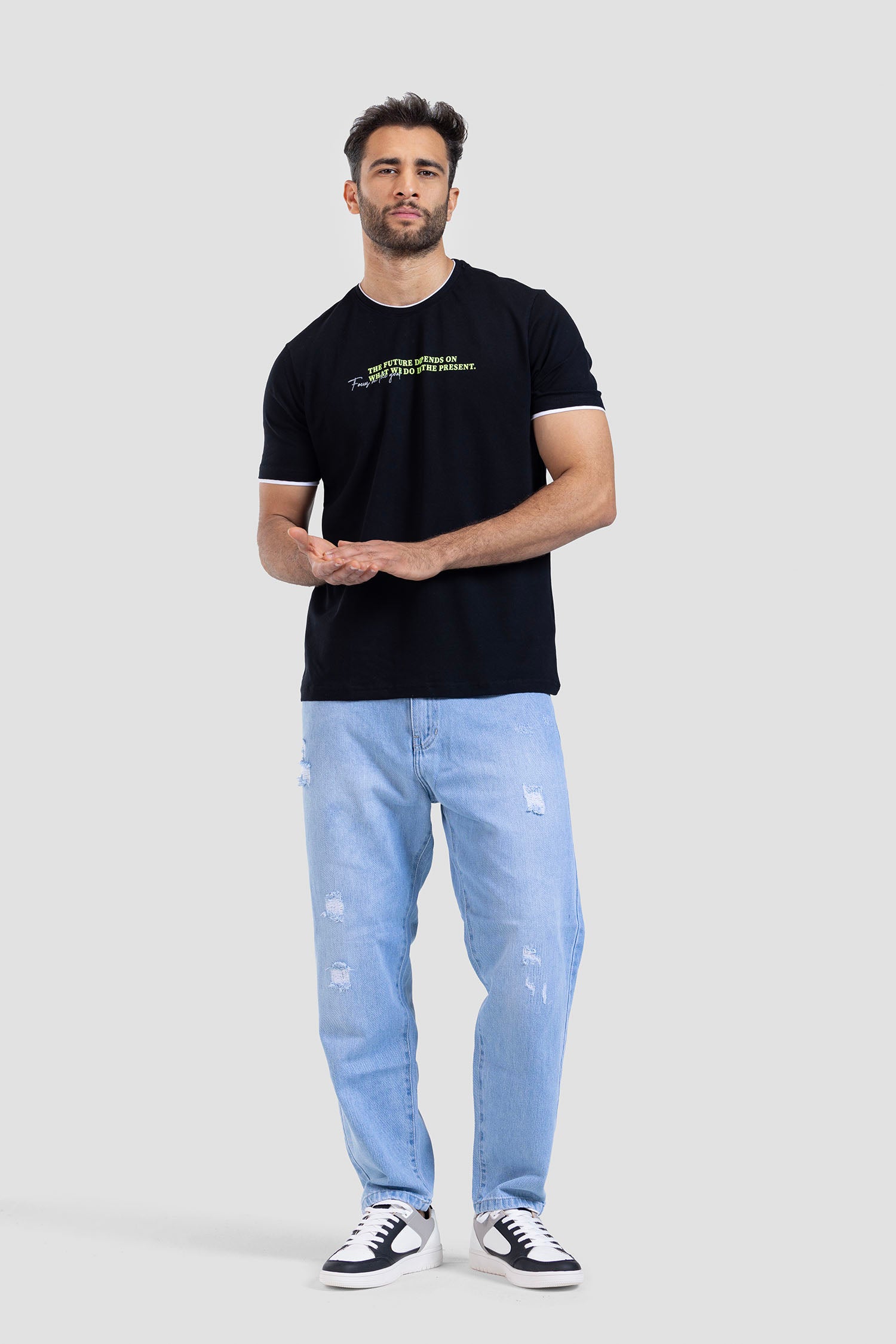 Crew Neck Printed T-shirt