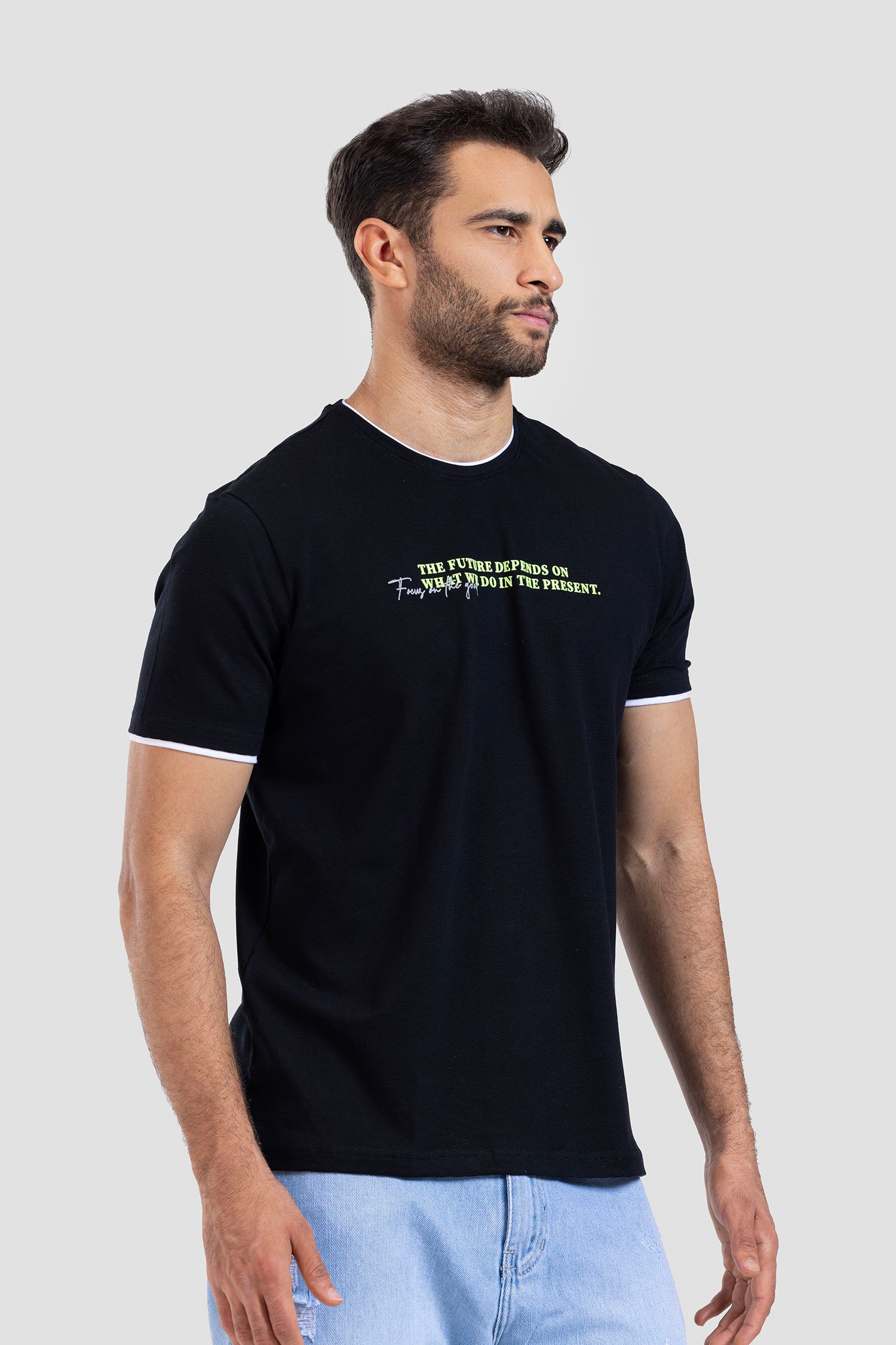 Crew Neck Printed T-shirt