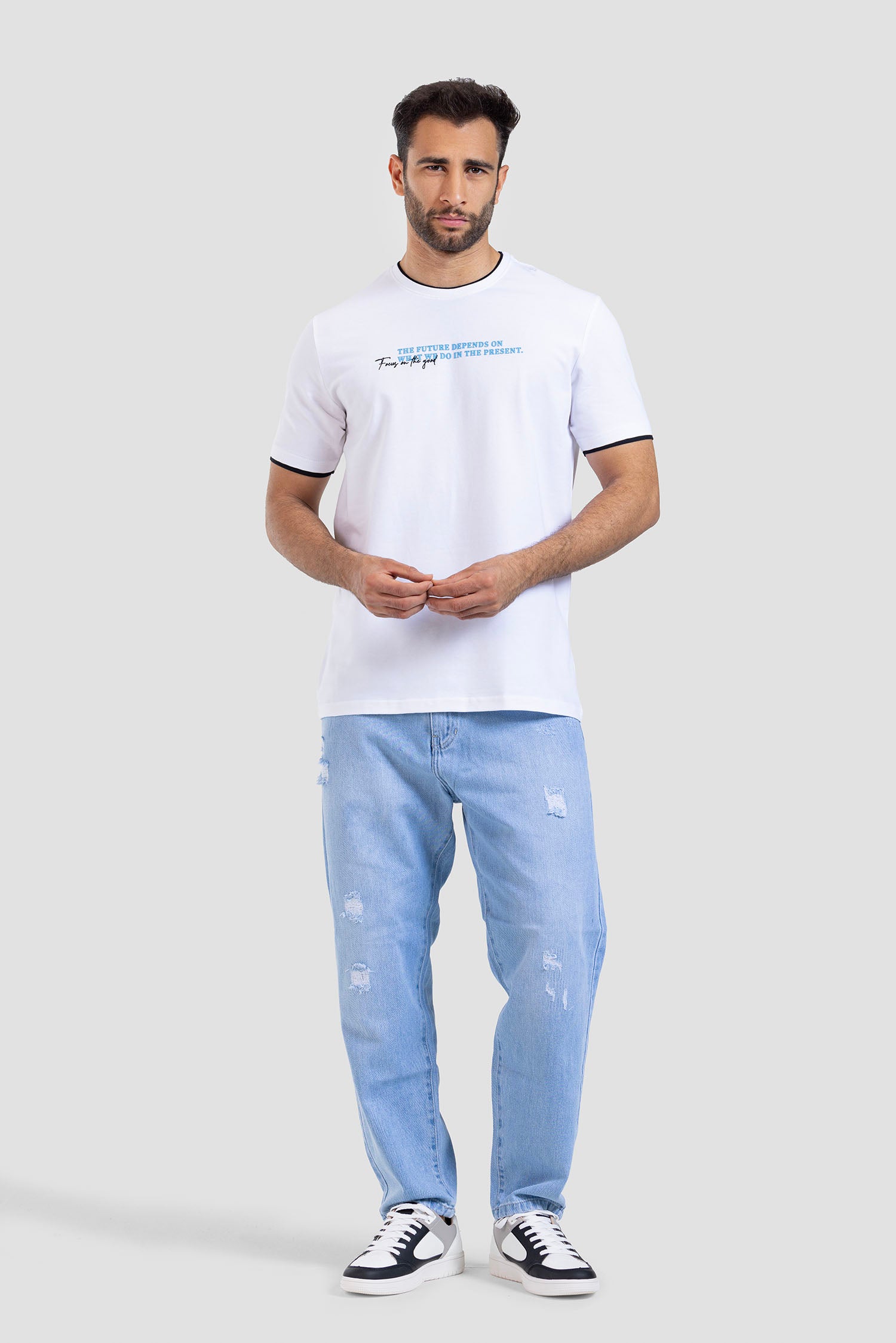 Crew Neck Printed T-shirt