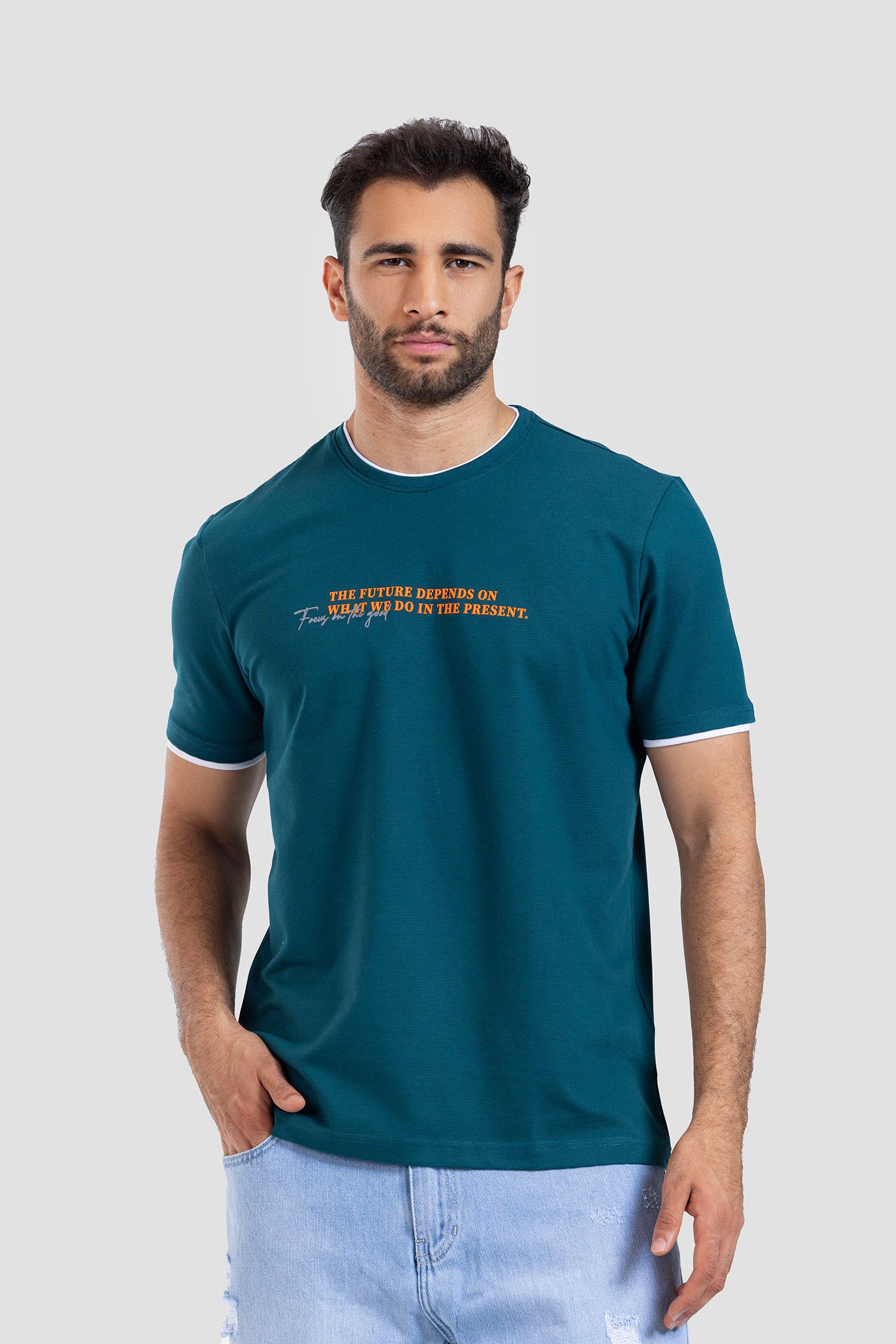 Crew Neck Printed T-shirt