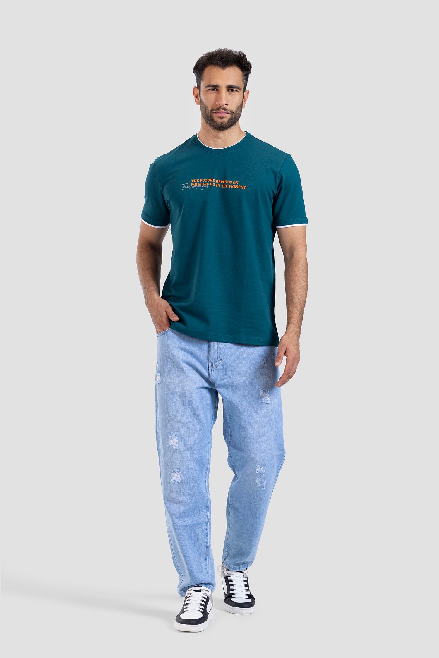 Crew Neck Printed T-shirt