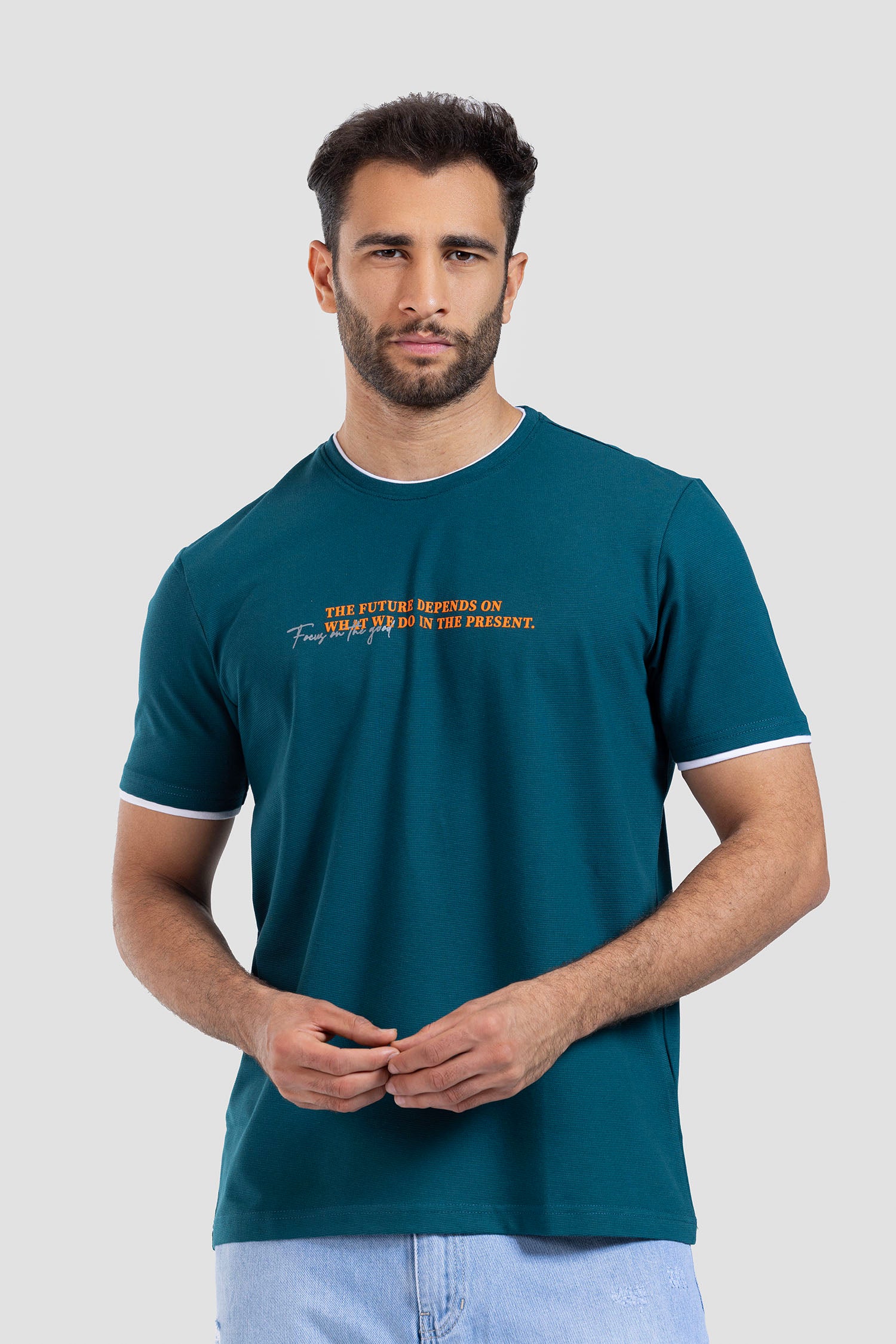Crew Neck Printed T-shirt