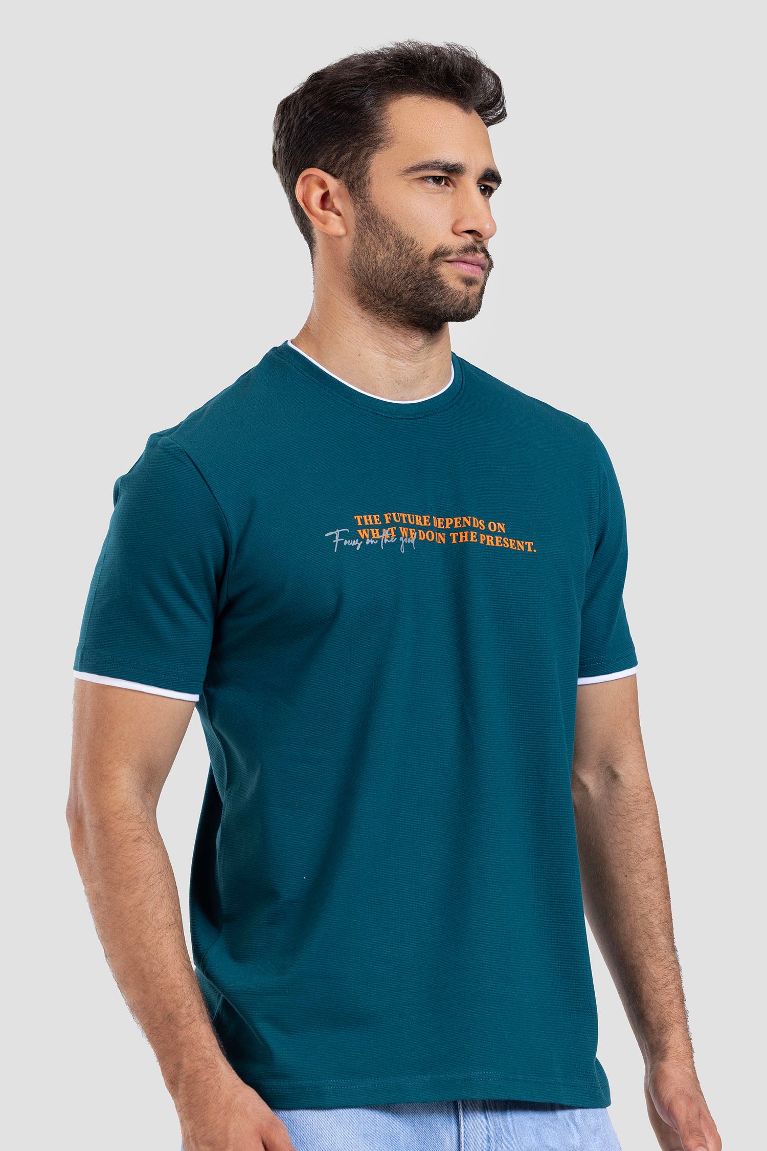 Crew Neck Printed T-shirt