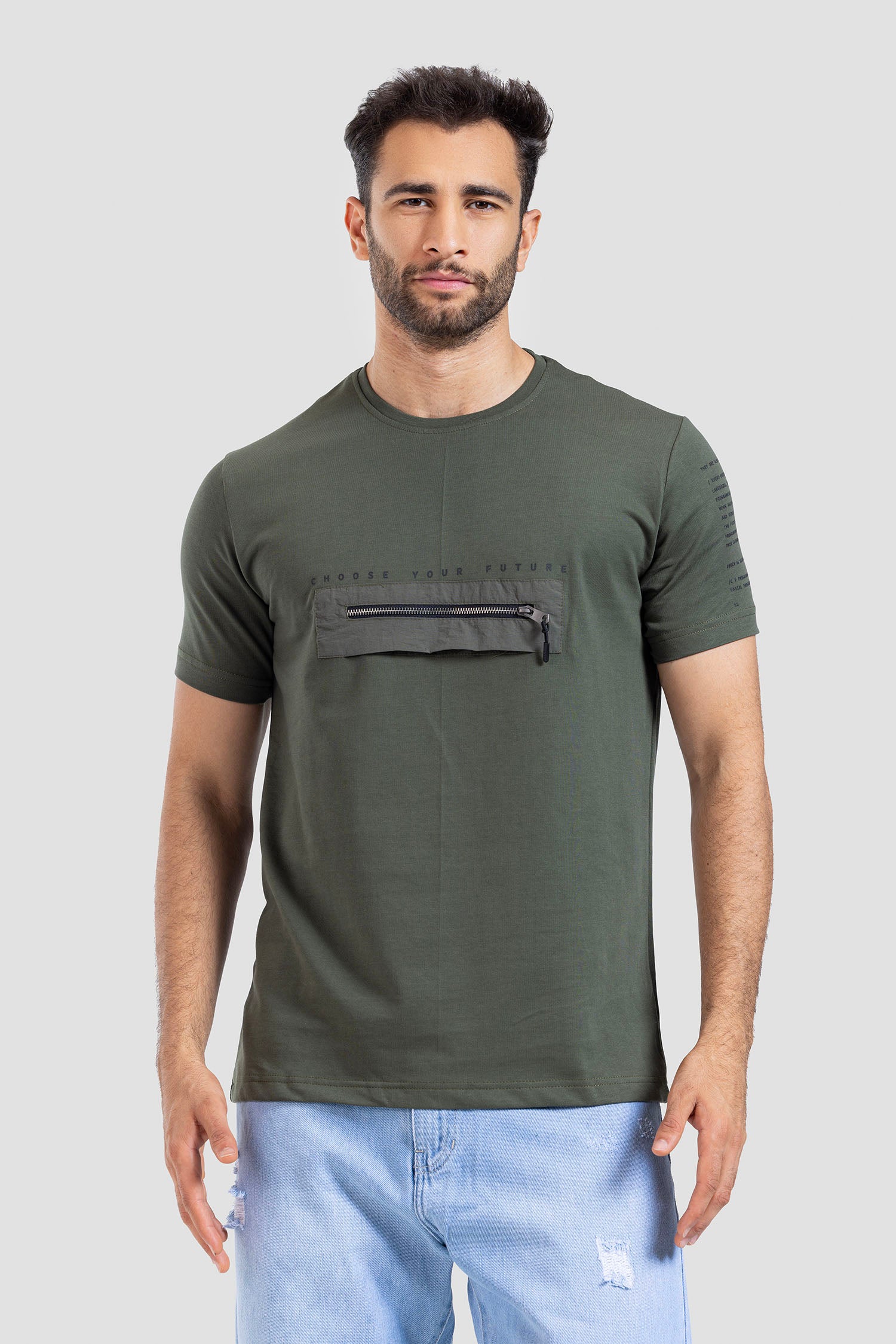 Crew Neck Printed T-shirt