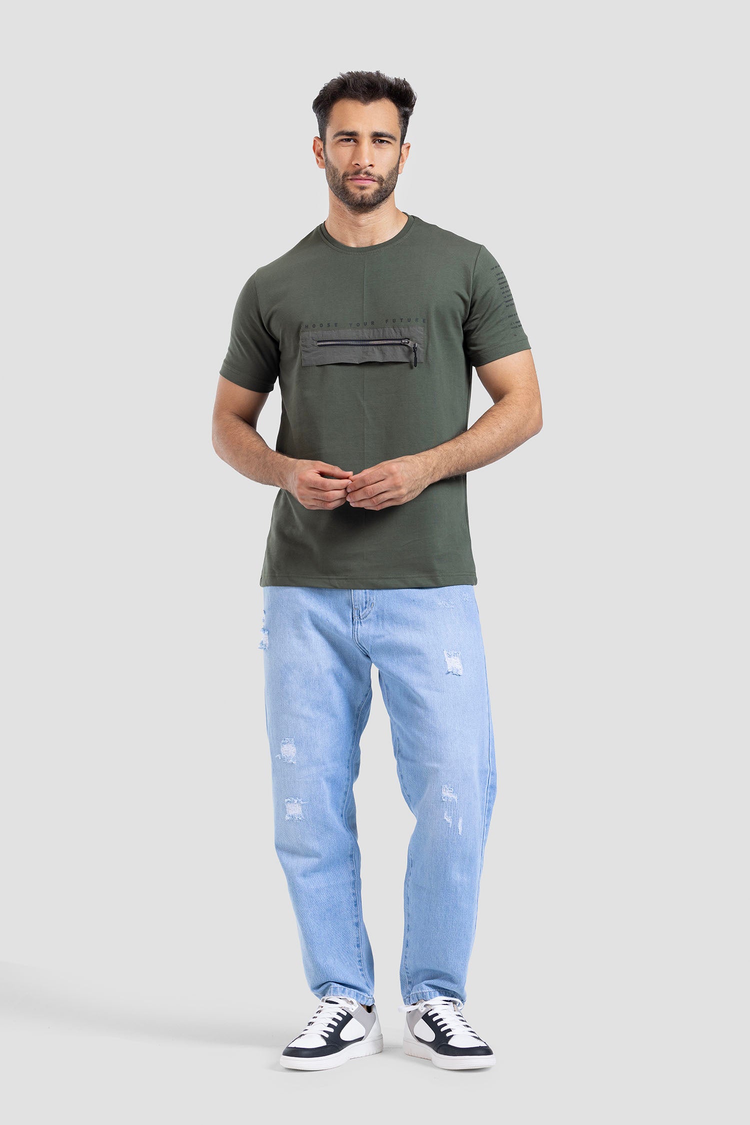 Crew Neck Printed T-shirt