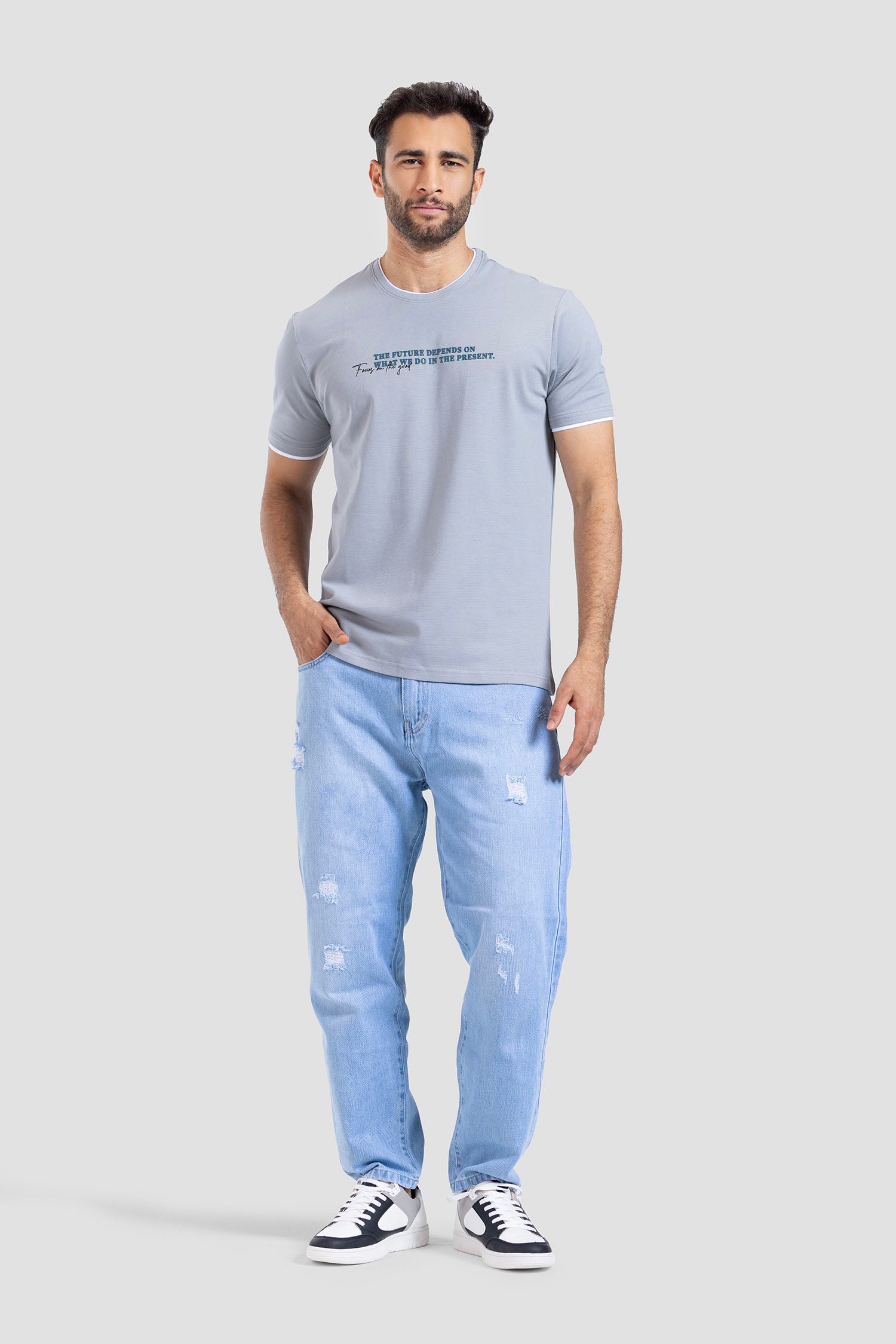 Crew Neck Printed T-shirt