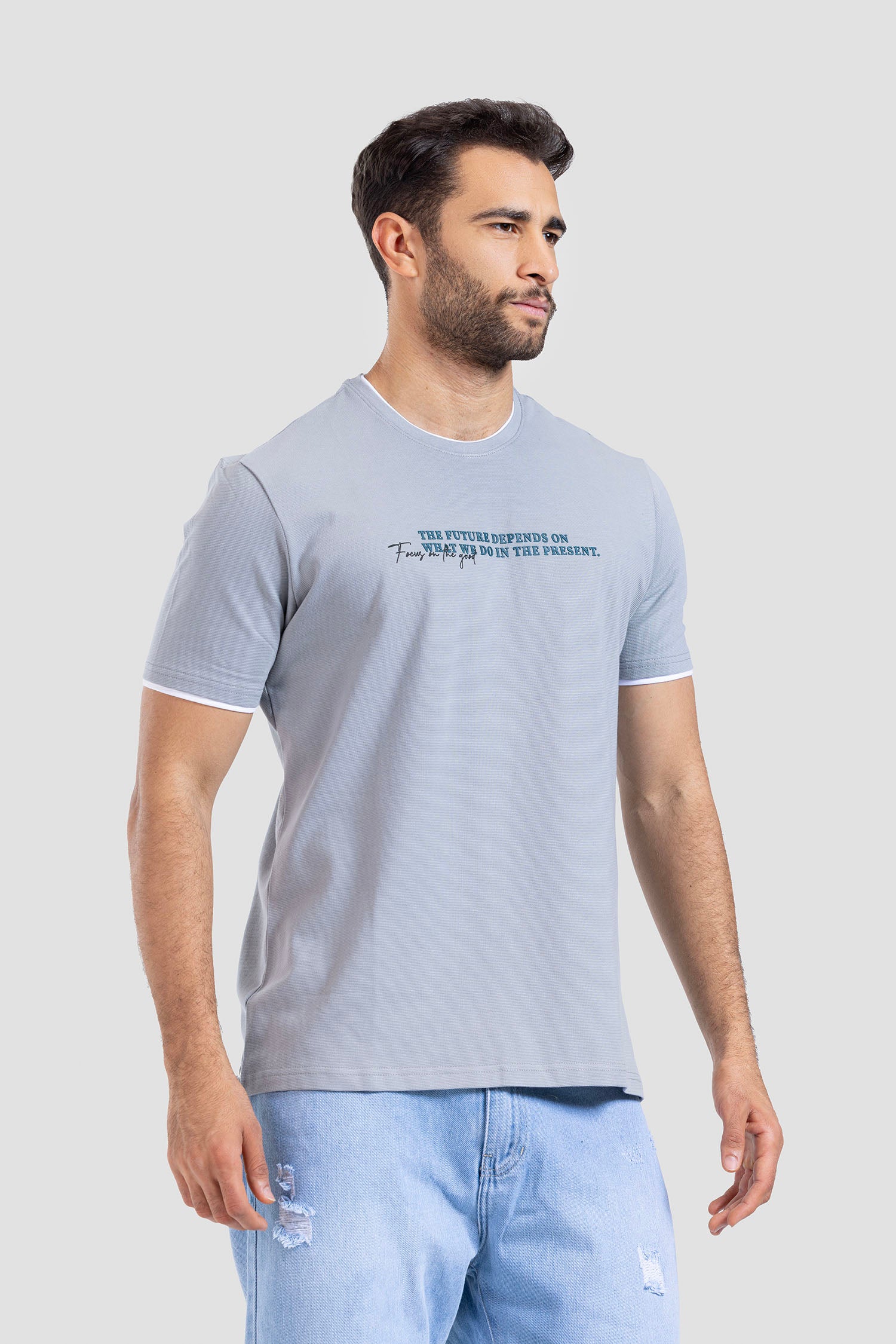 Crew Neck Printed T-shirt