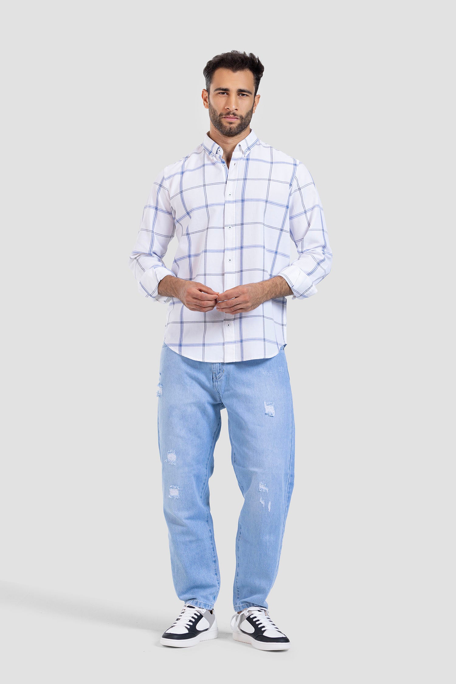 Slim Fit Checked Shirt