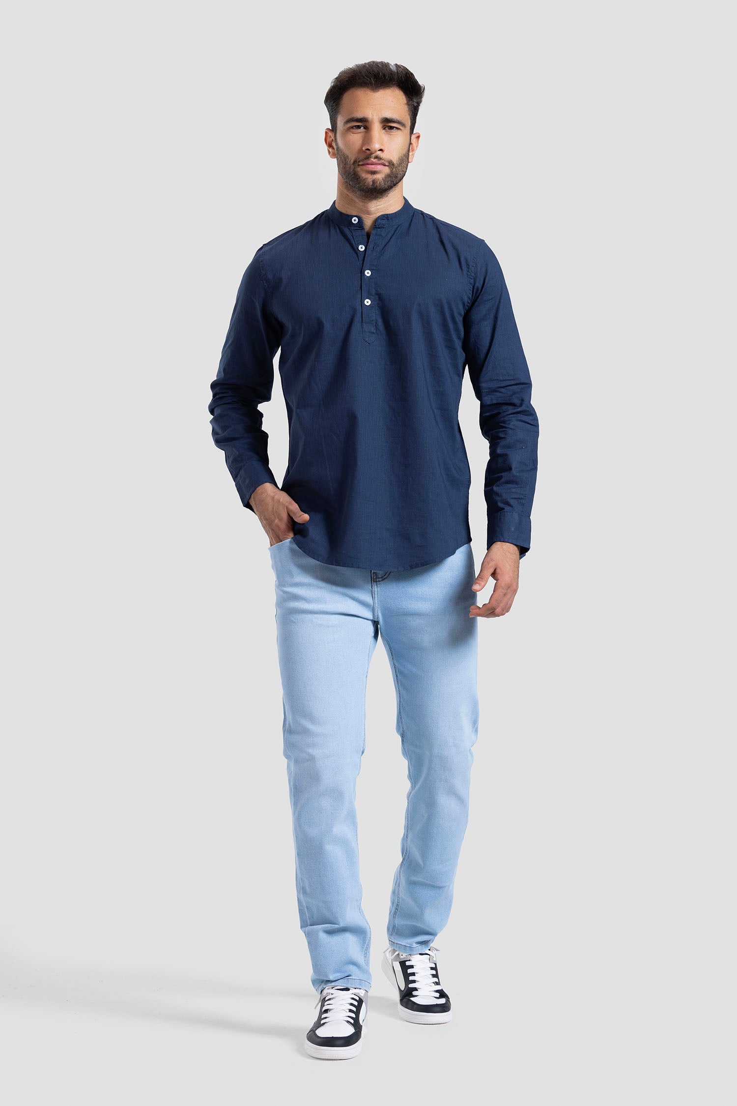 Slim Fit Solid Shirt