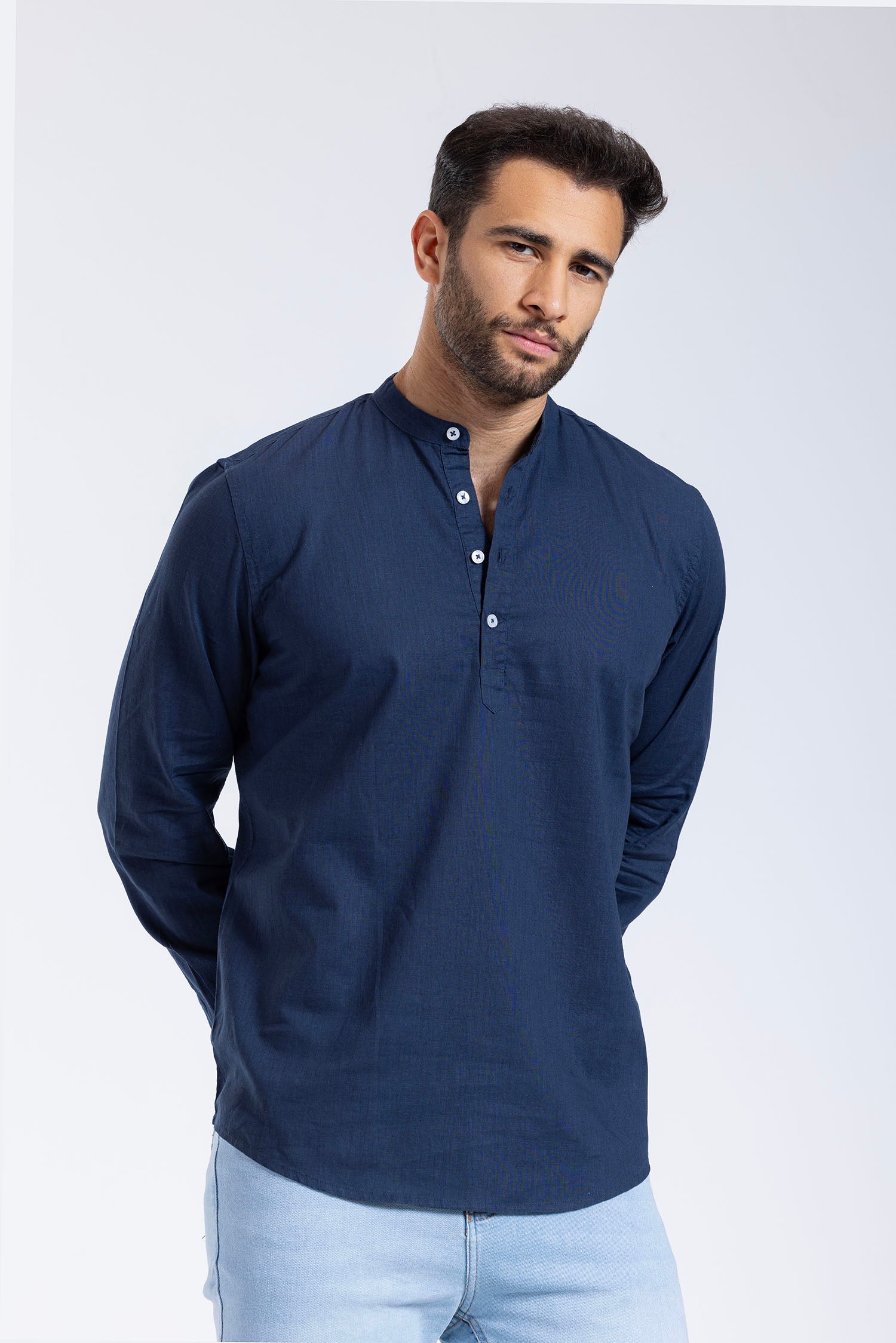 Slim Fit Solid Shirt