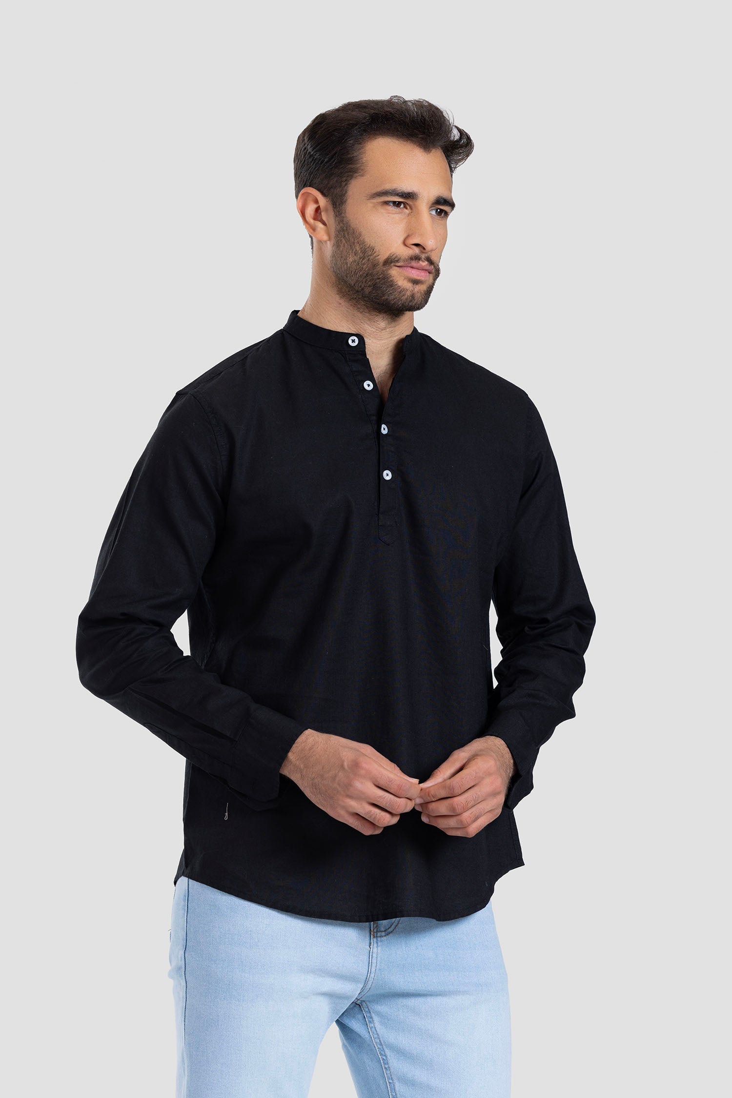 Slim Fit Solid Shirt