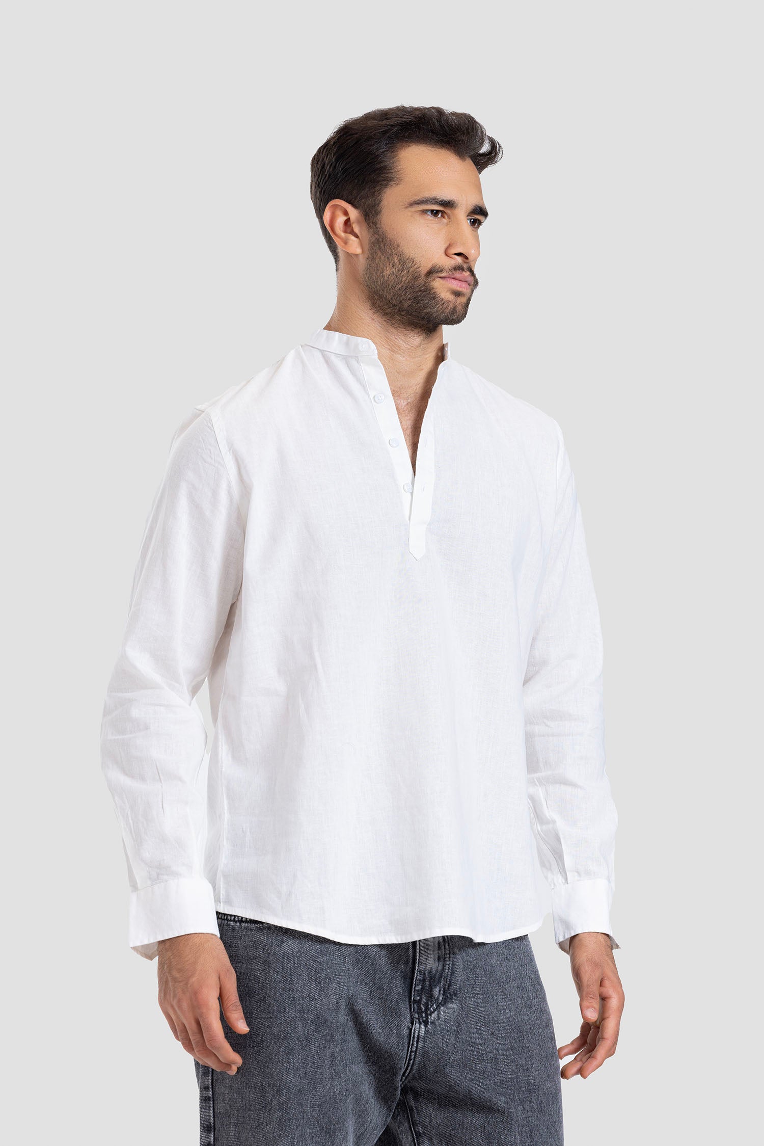Slim Fit Solid Shirt