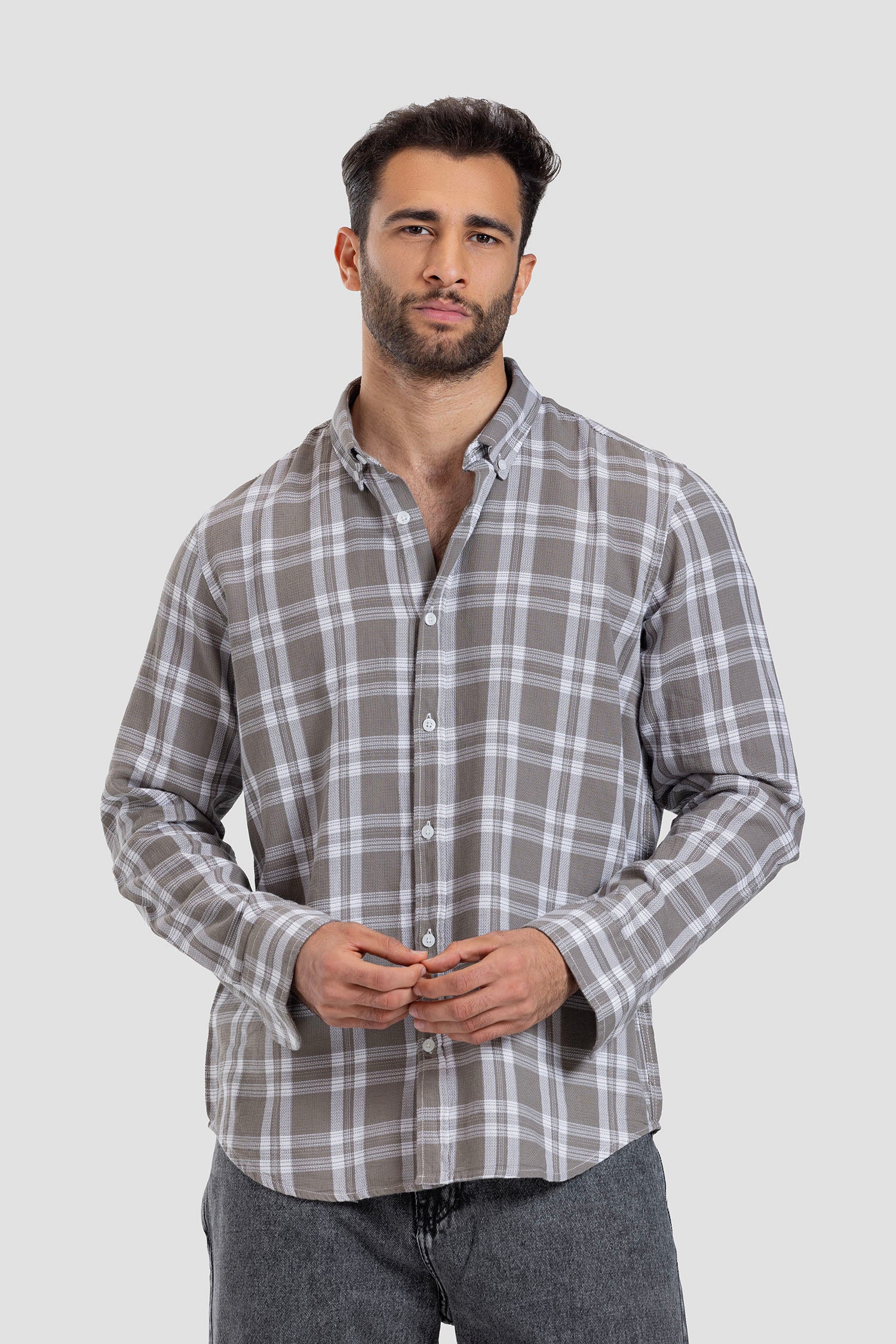 Slim Fit Checked Shirt