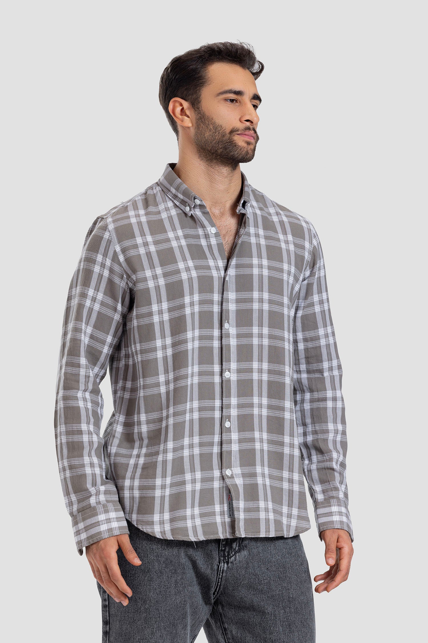 Slim Fit Checked Shirt