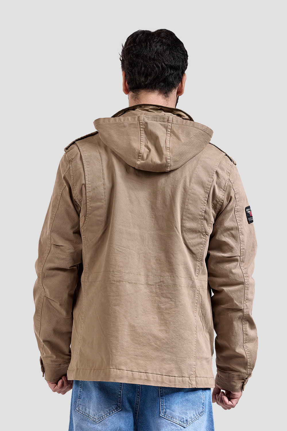 gabardine slim fit jacket