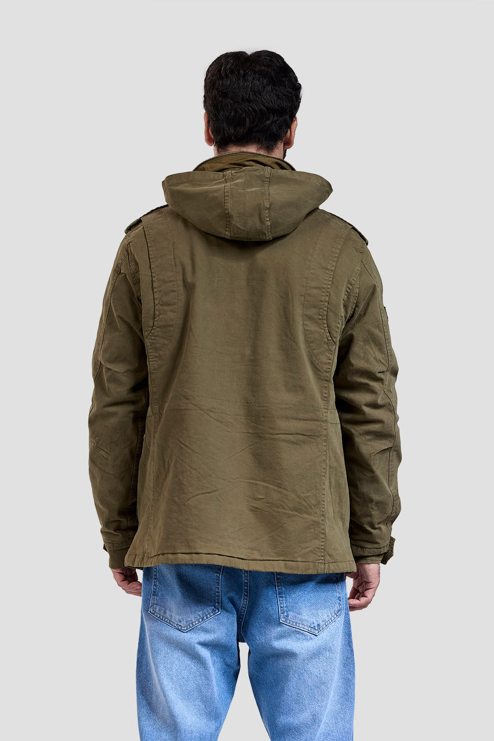 gabardine slim fit jacket