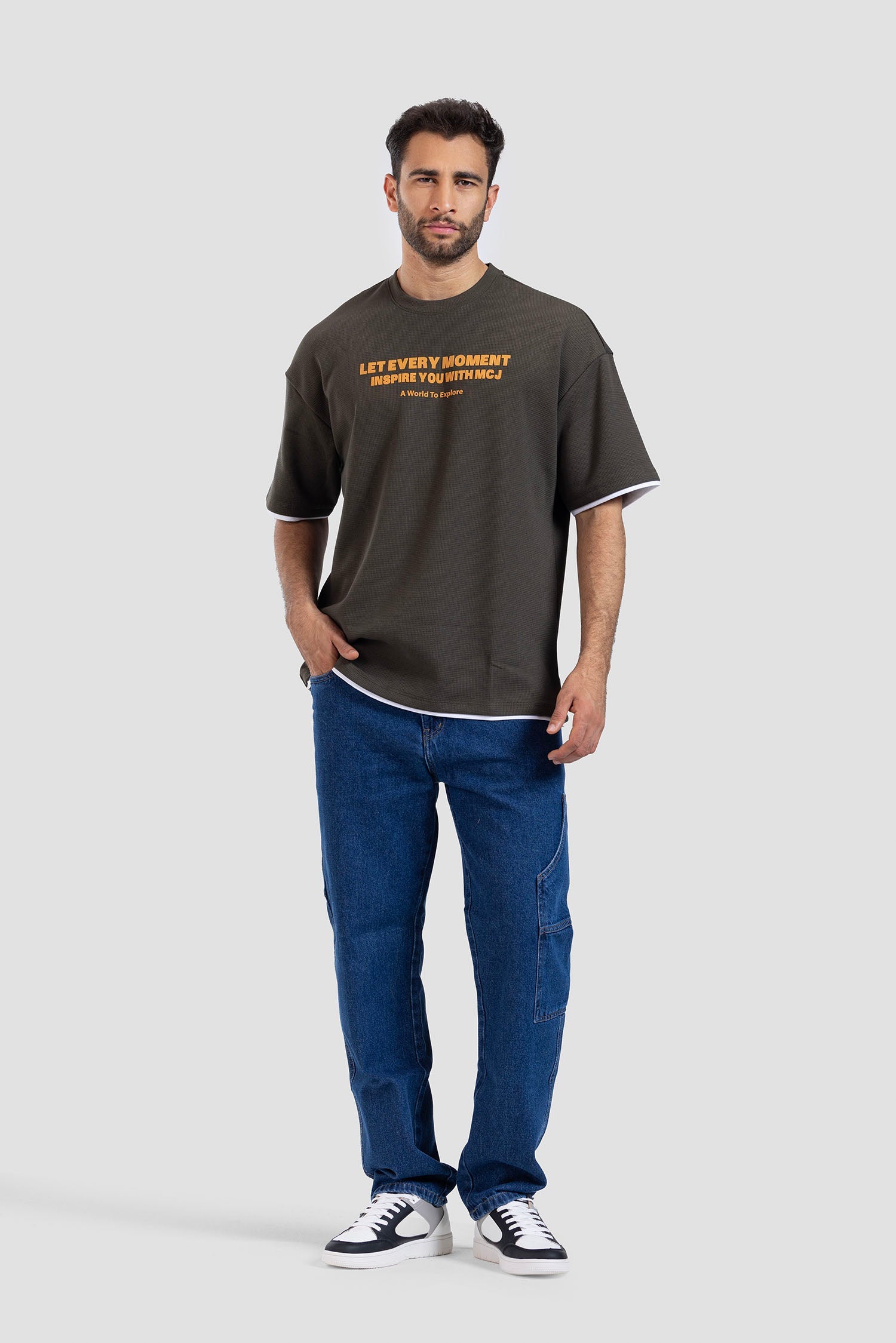 Crew Neck Over Size T-shirt