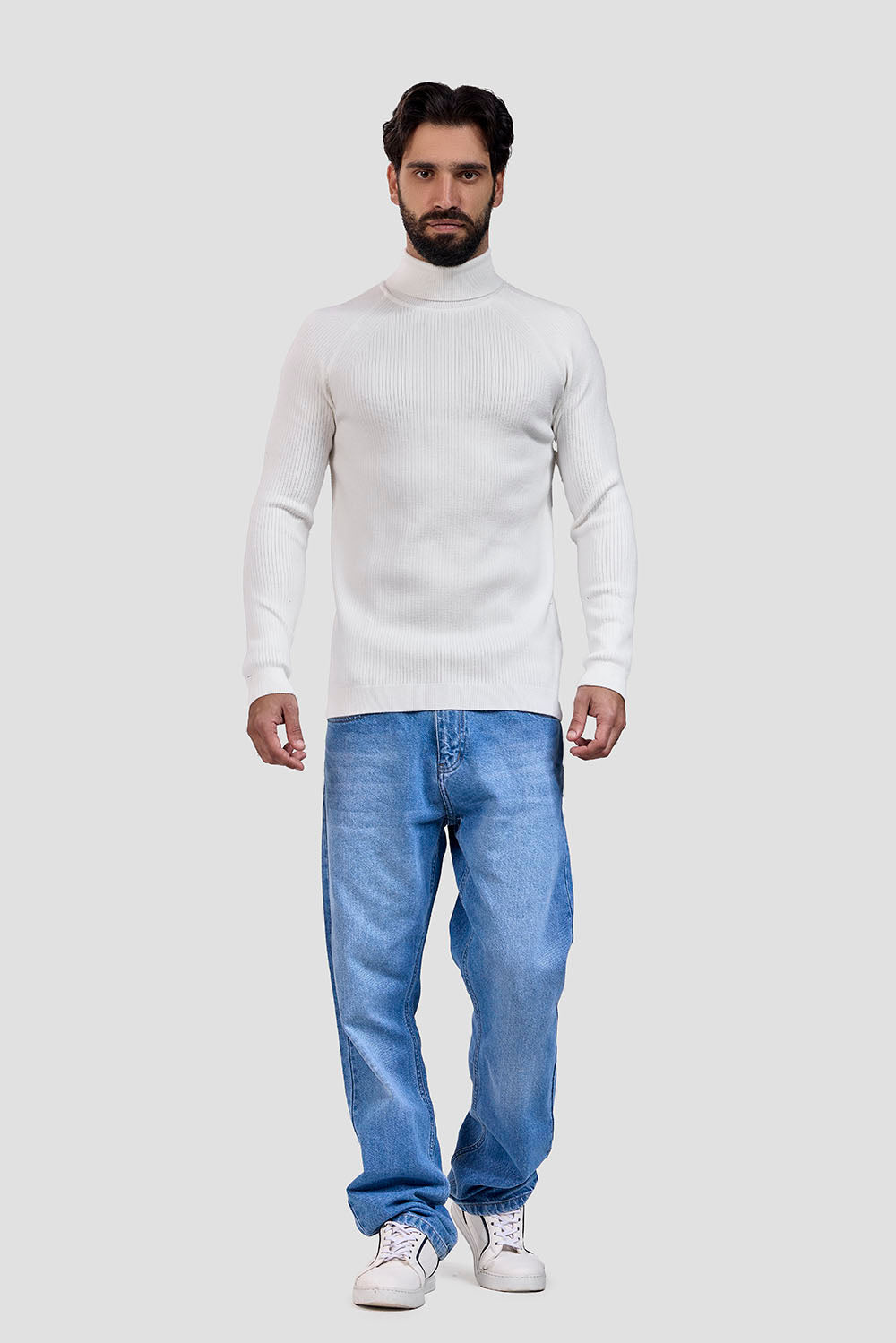 turtle neck slim fit pullover